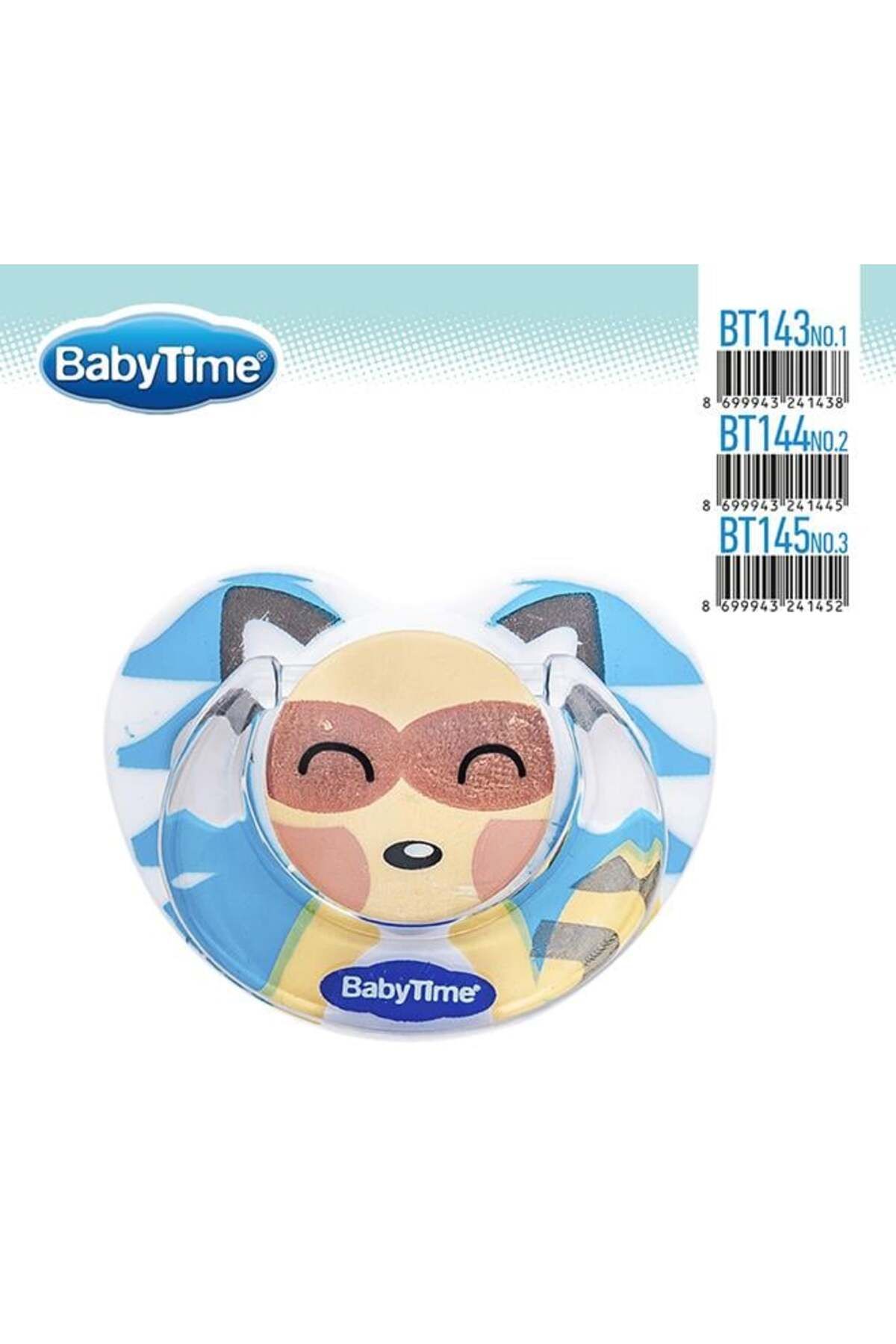 Babytime Damaklı Desenli Mat Emzik Koruma Kapaklı 3 No. 18 Ay