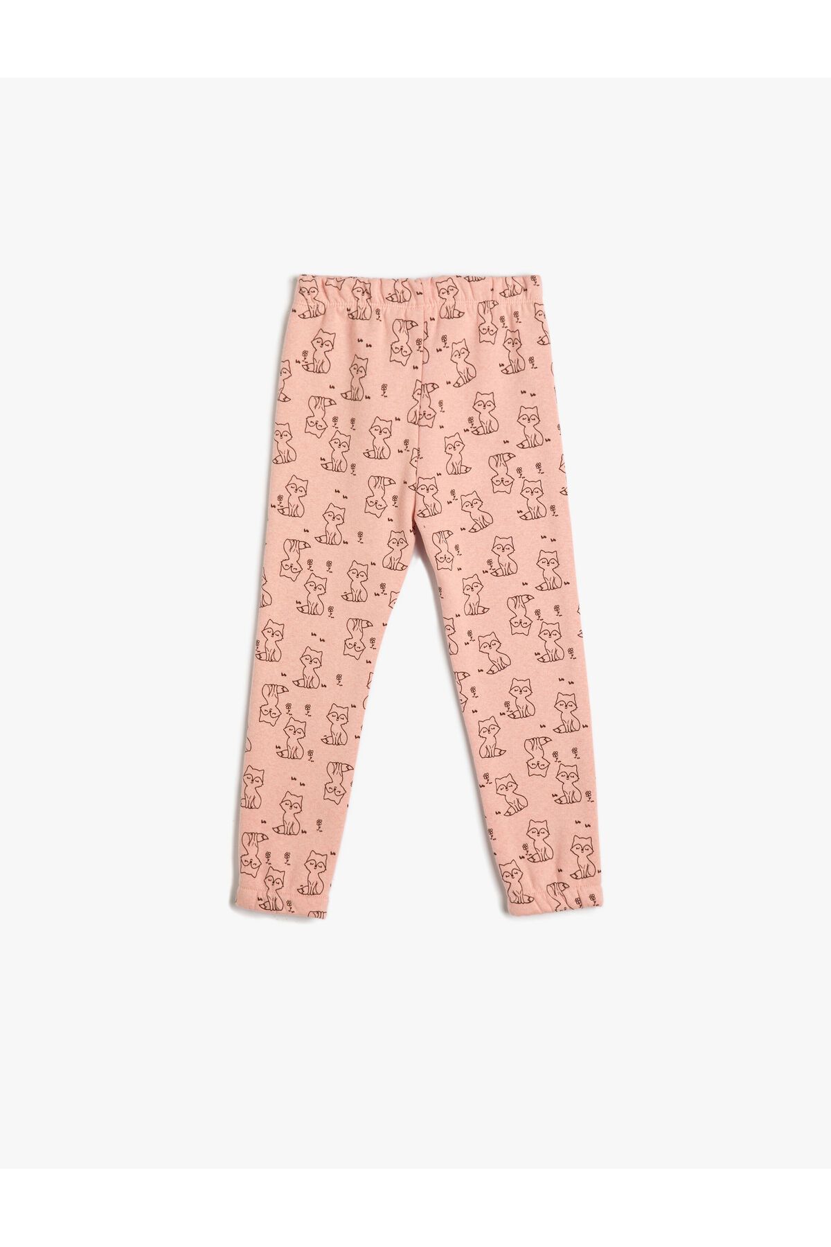 Koton-Sweatpants with Cat Pattern and Elastic Waistband 2