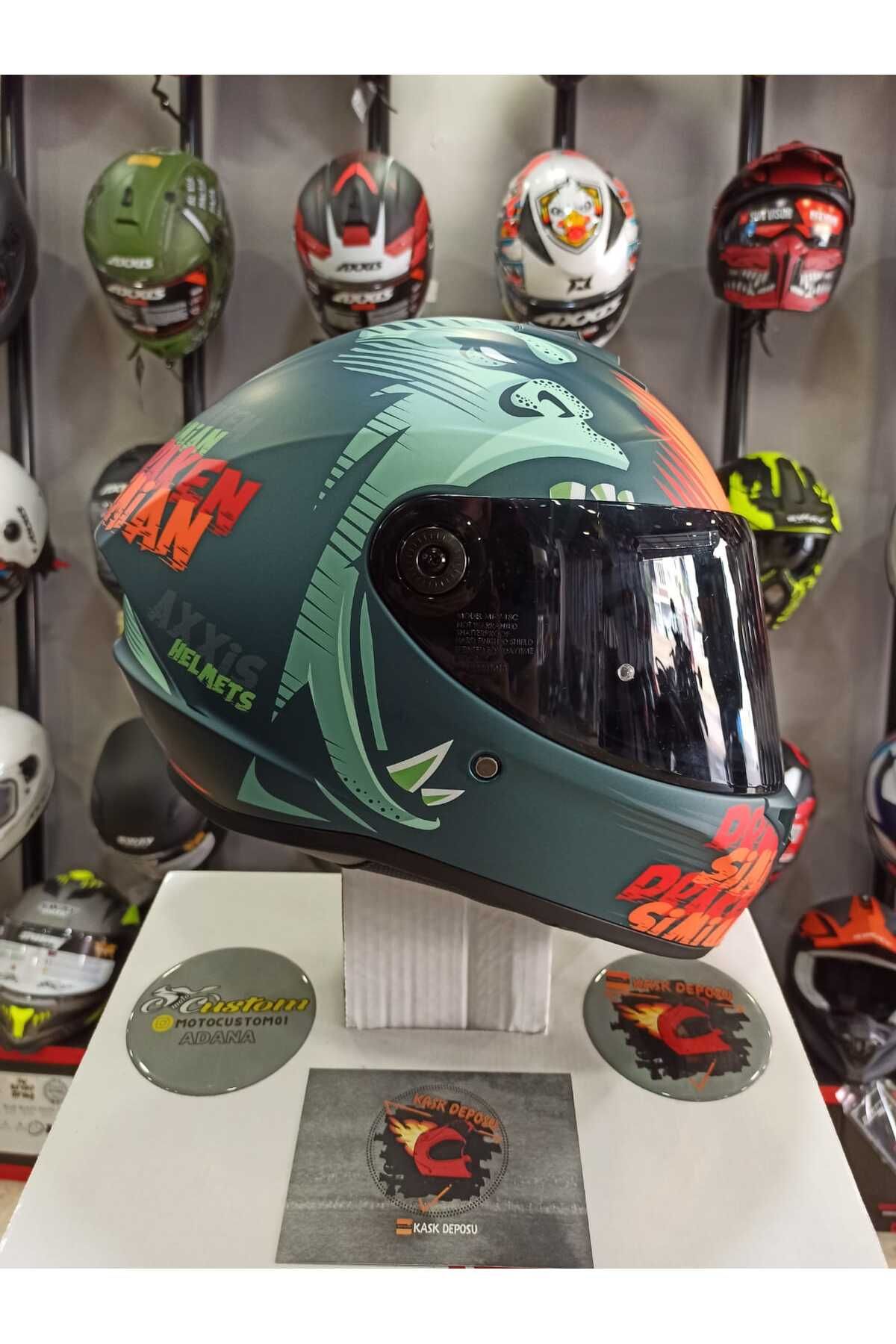 AXXIS-Draken S Simian B4 Matte Full Face Covered Helmet 1