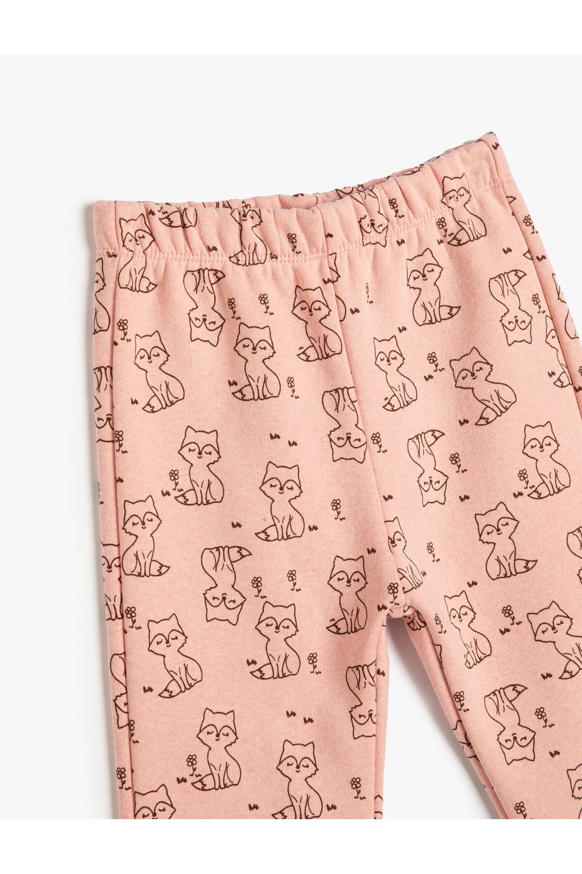 Koton-Sweatpants with Cat Pattern and Elastic Waistband 3