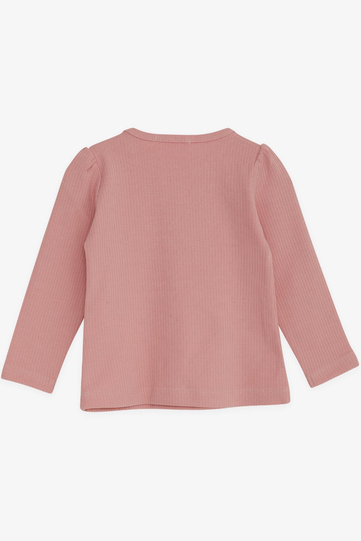 Breeze Kız Bebek Bluz Güpürlü Fiyonklu 6 Ay-2 Yaş, Gülkurusu fotoğrafı 2 (önizleme)