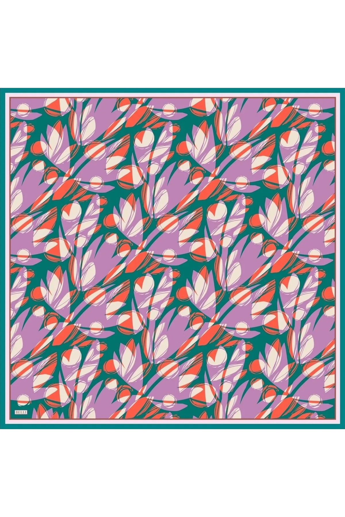 Belli-33 Eșarfă de mătase twill 4022D 1