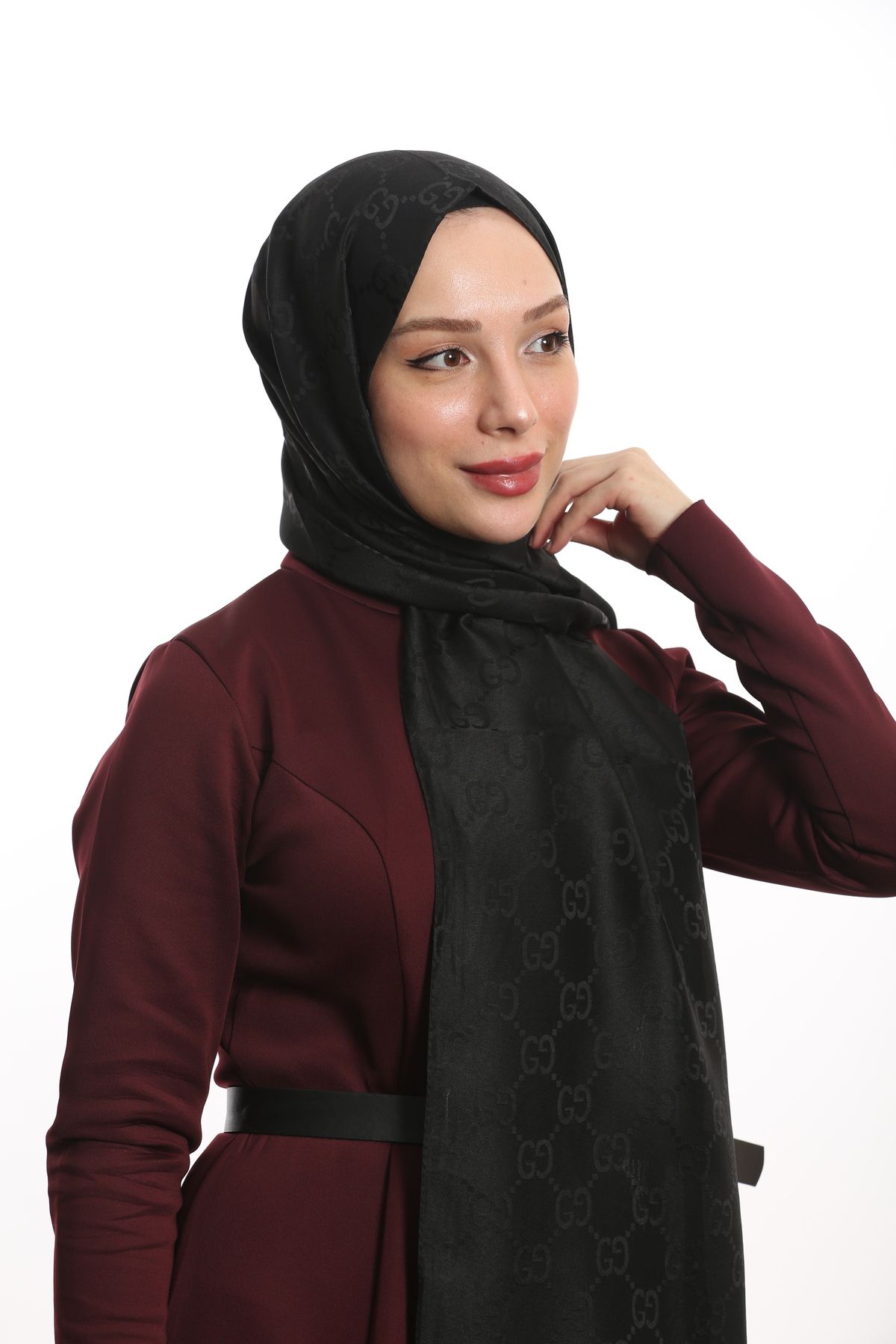 AFRA scarf-شال جاكار منقوش G 3