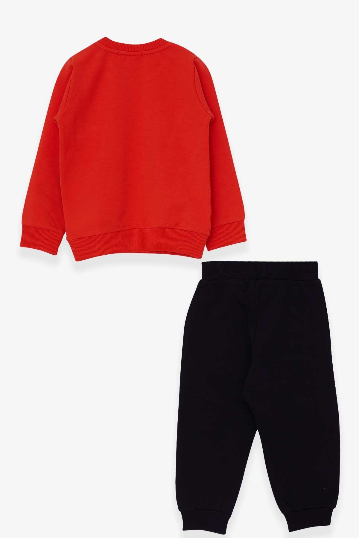 Breeze Erkek Çocuk Eşofman Takımı Dinozor Baskılı 1.5-5 Yaş, Turuncu fotoğrafı 2 (önizleme)