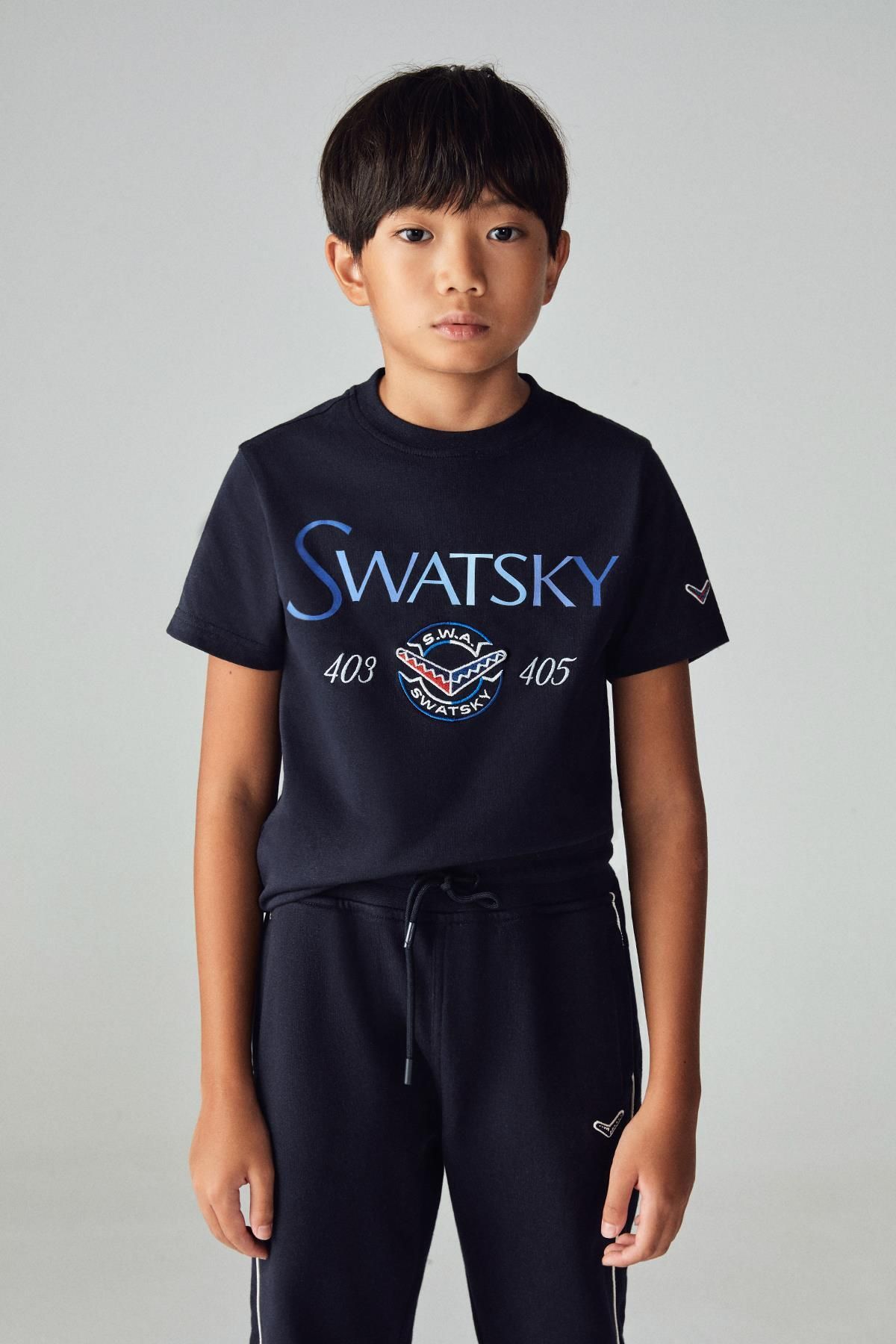 SWATSKY-Tricou Bg Store Boy Bleumarin 23pfwsw1566 2