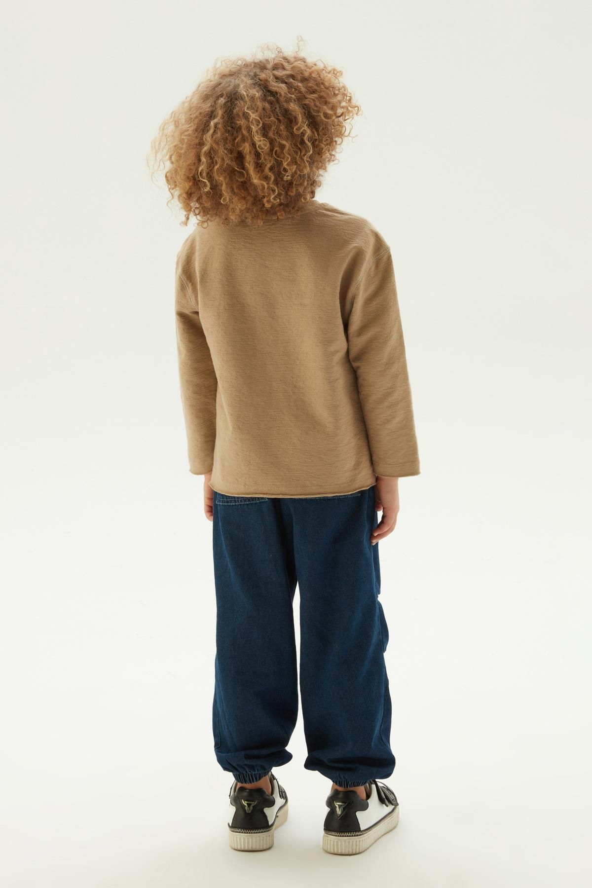 Nebbati-BG Store – Sweatshirt „Boy“ in Beige 4