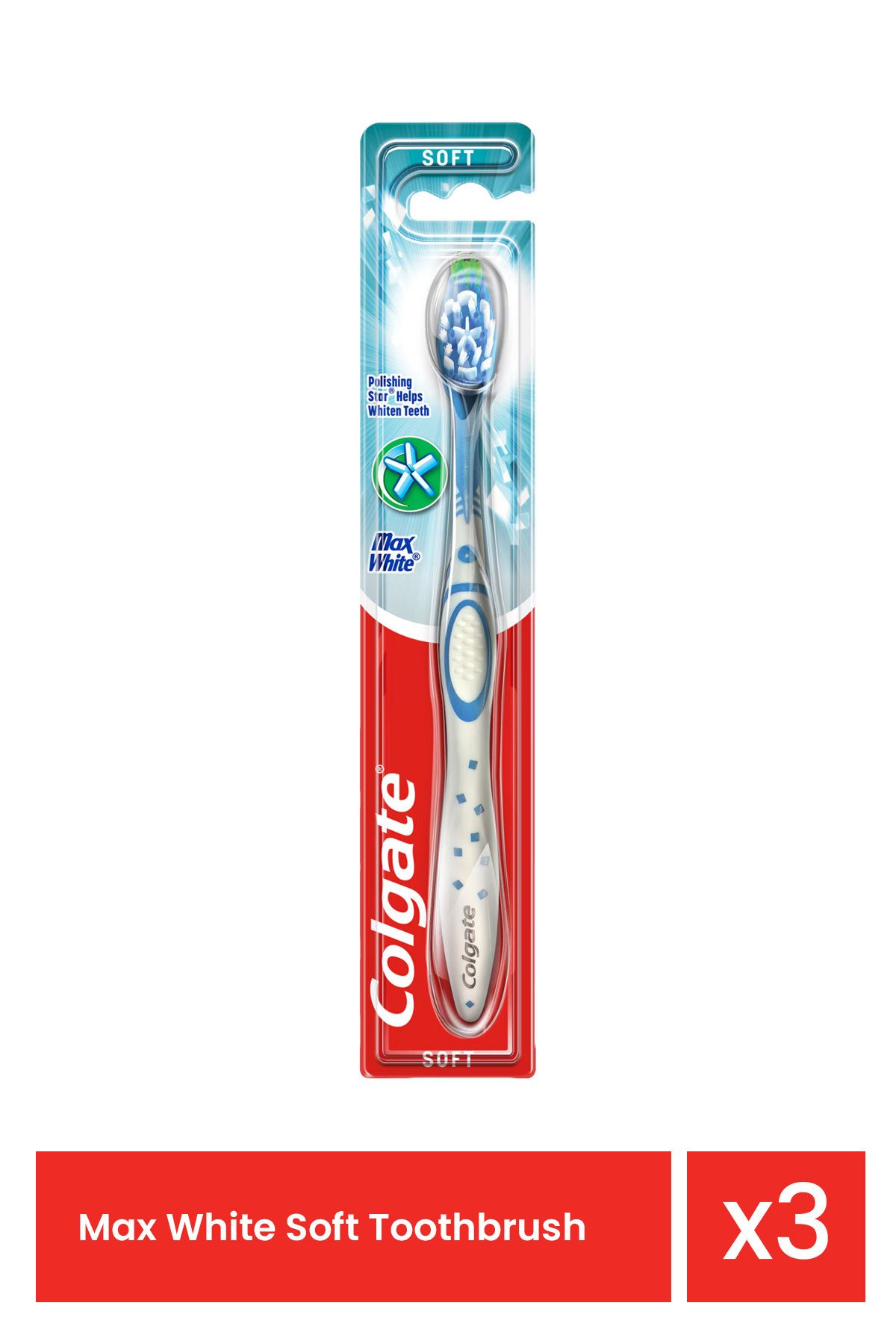 Colgate Periuta De Dinti Max White Soft X 3 Bucati - One Size