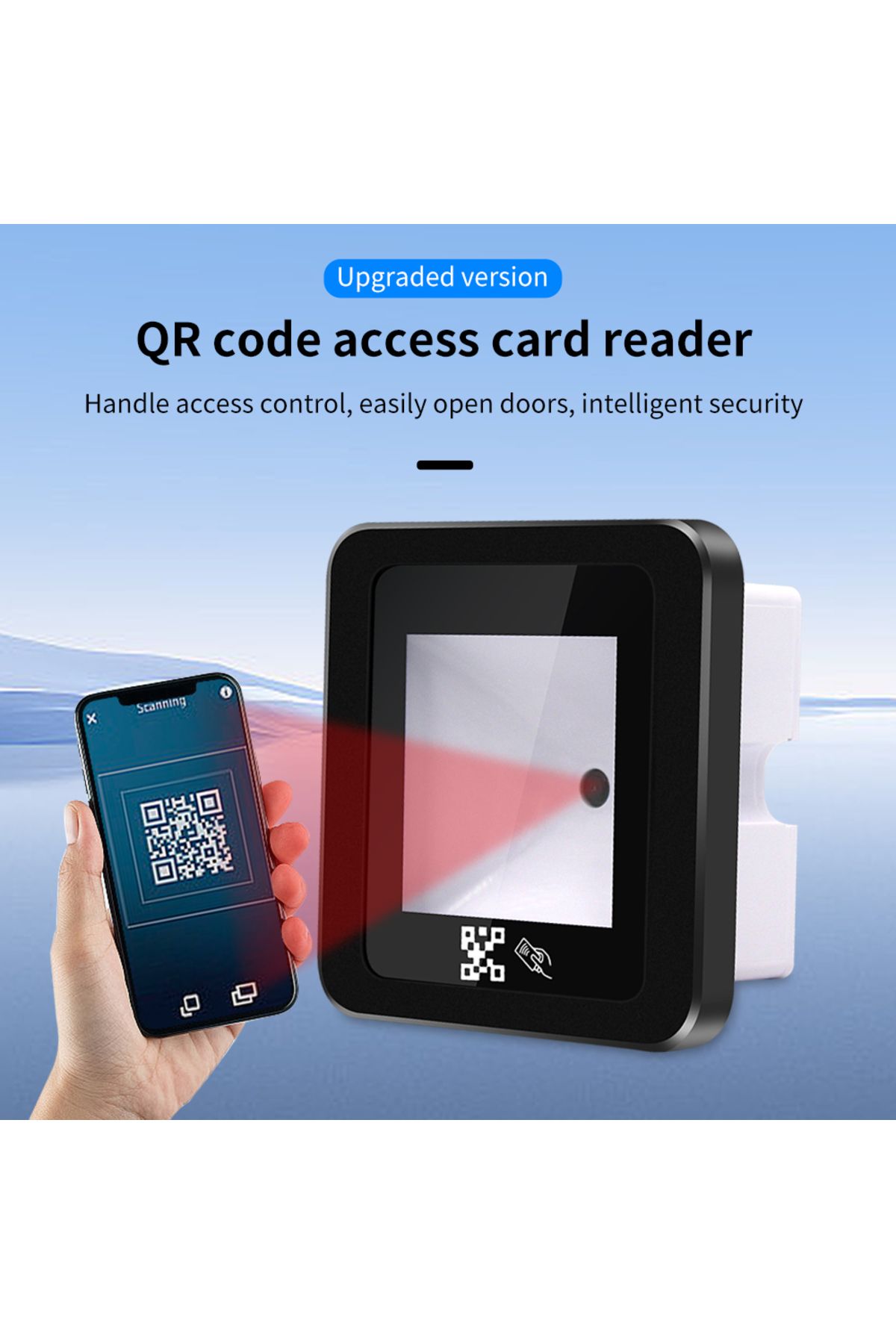 Asia-Teco-RFID Barcode 2D QR Code Reader Access Control Reader Wiegand TTL RS232 RS485 Interface 125Khz/13.... 7