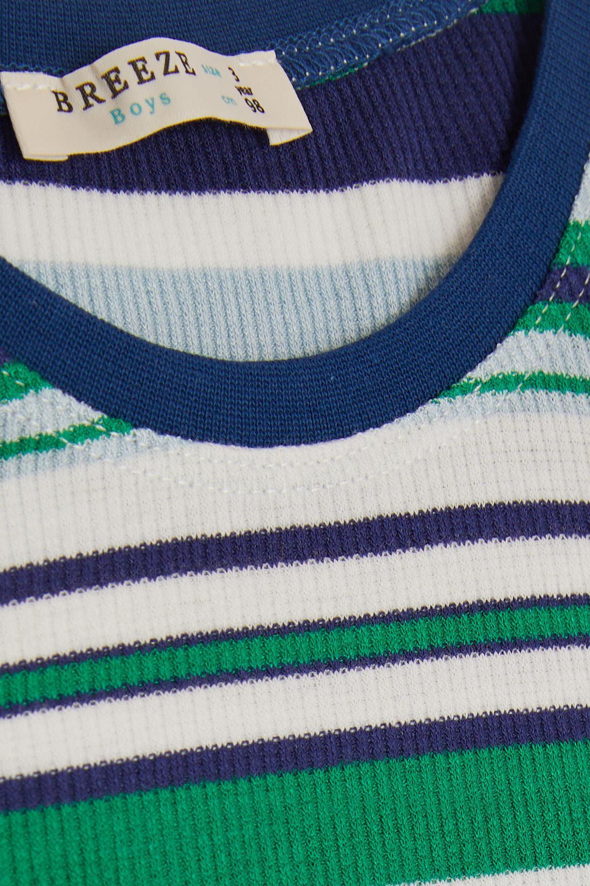 Breeze Girls & Boys Erkek Bebek Uzun Kollu Tişört Renkli Çizgili 9 Ay-3 Yaş, Karışık Renk fotoğrafı 6 (önizleme)