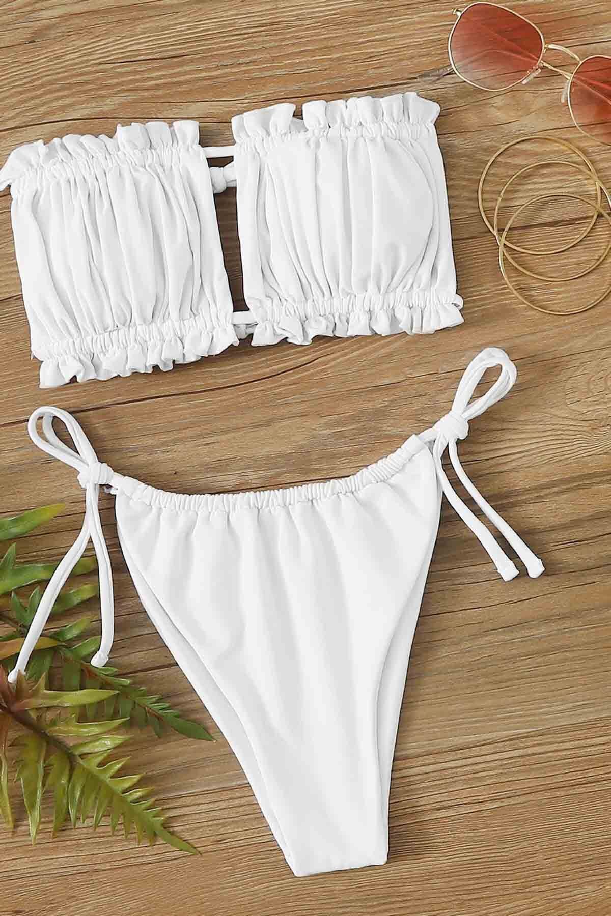 Angelsin-Brasilianisches Model-Bikini-Set mit Kordelzug 5