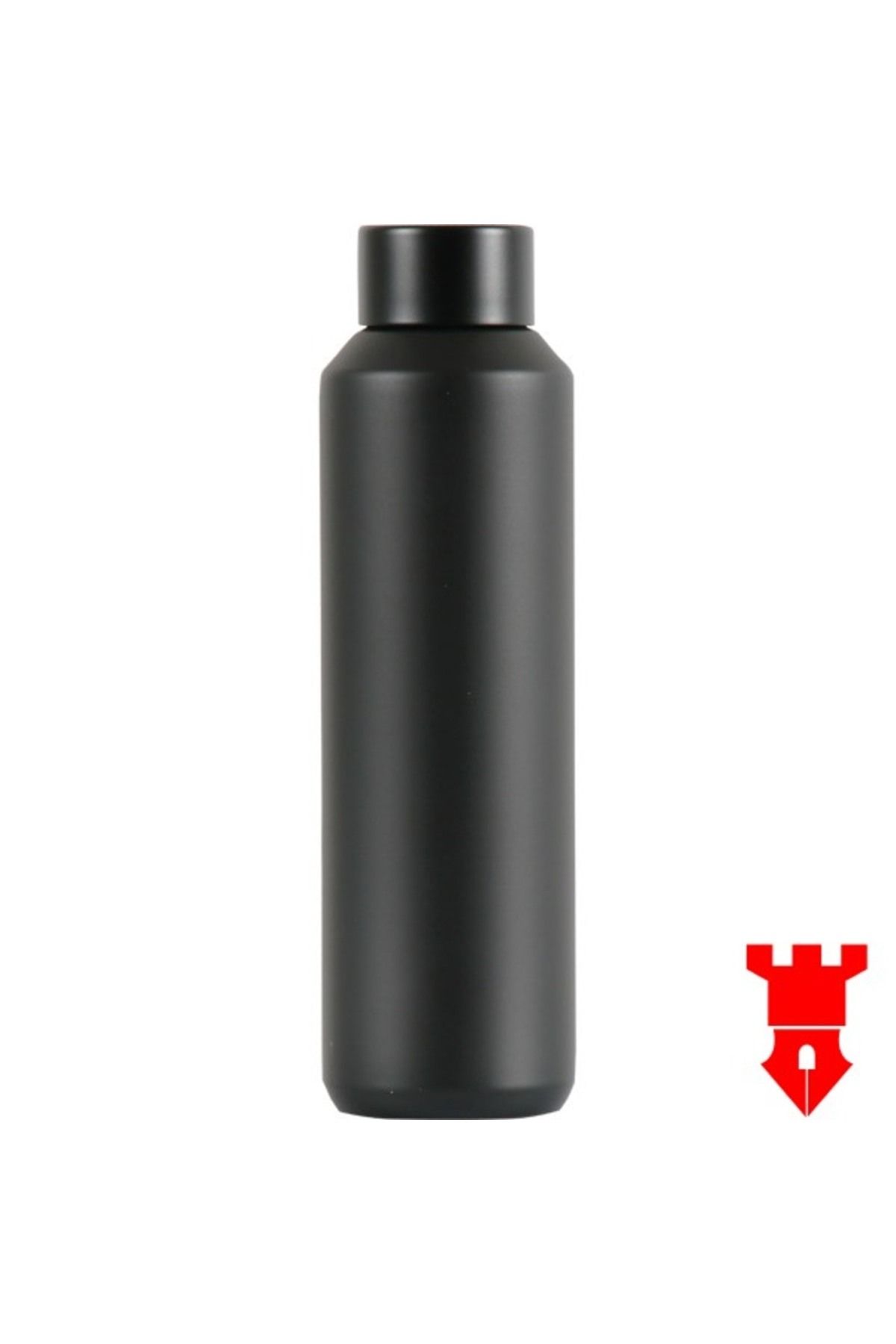 KALE PROMOSYON-600 ml Stainless Steel Water Bottle - Black White Silver 1