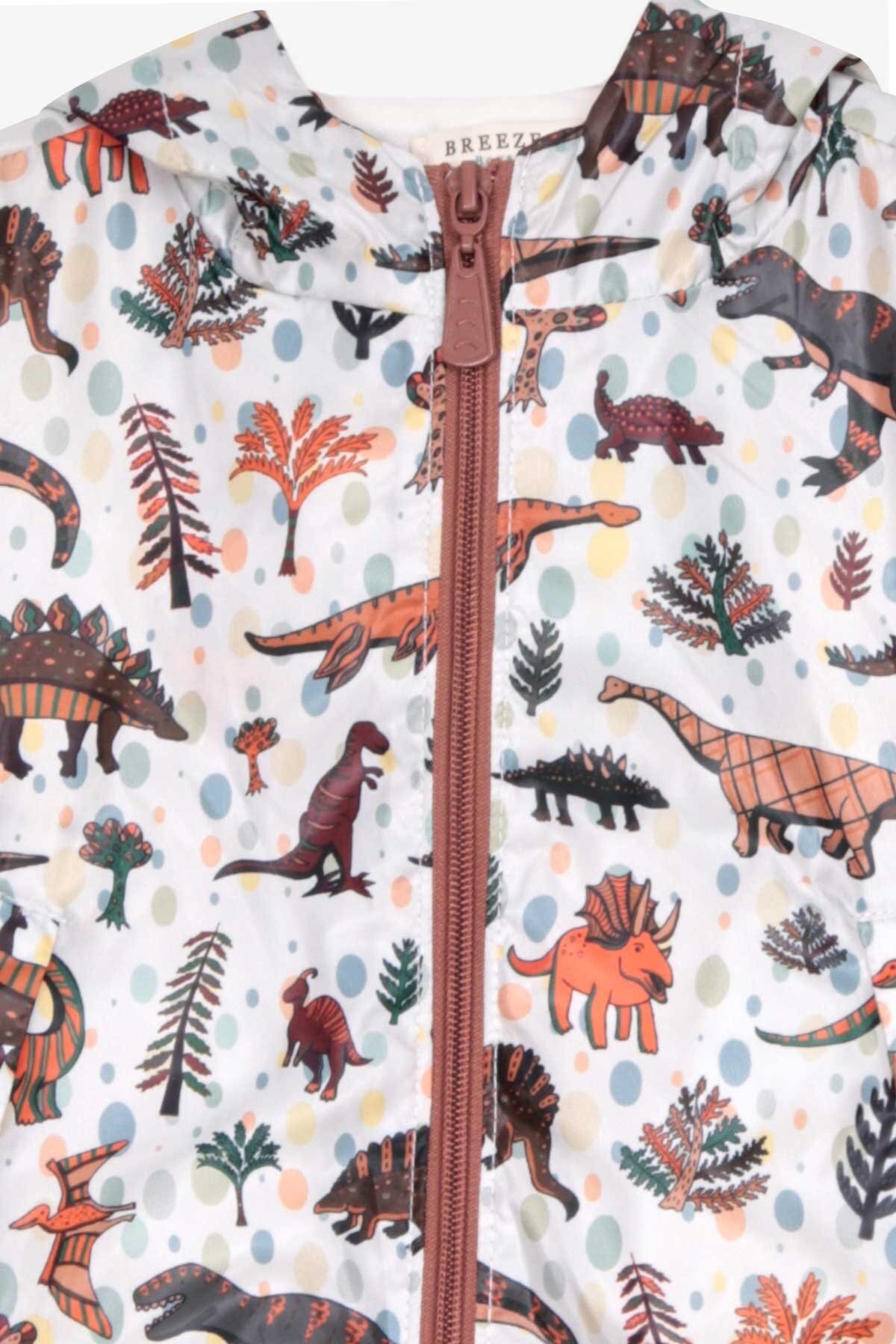 Breeze Erkek Çocuk Yağmurluk Dinozor Desenli 1-5 Yaş, Karışık Renk fotoğrafı 3 (önizleme)