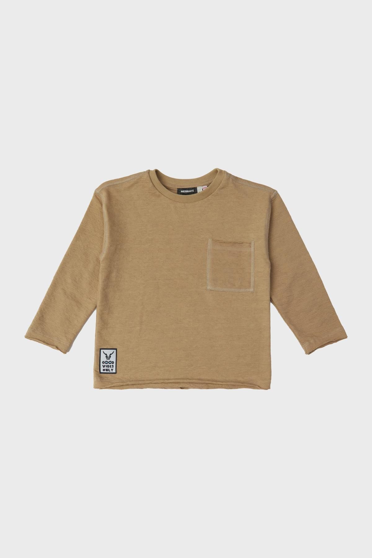 Nebbati-BG Store – Sweatshirt „Boy“ in Beige 5