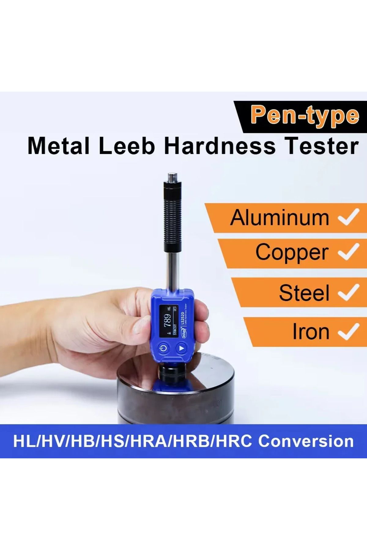 Choice-Leeb Hardness Tester 7-in-1 Professional Durometer LS252DC D Impact Device Pen-type Convert to HR... 3
