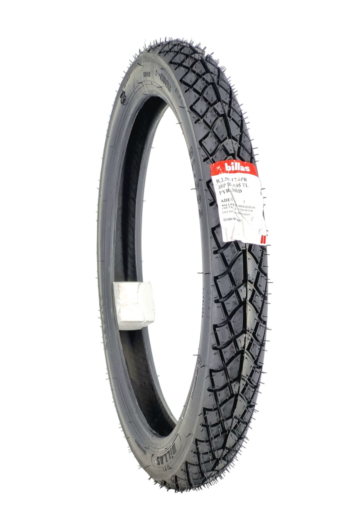 Billas MOTOSİKLET LASTİK 250-17 TL (TUBELESS - DUBLEKS) BL35