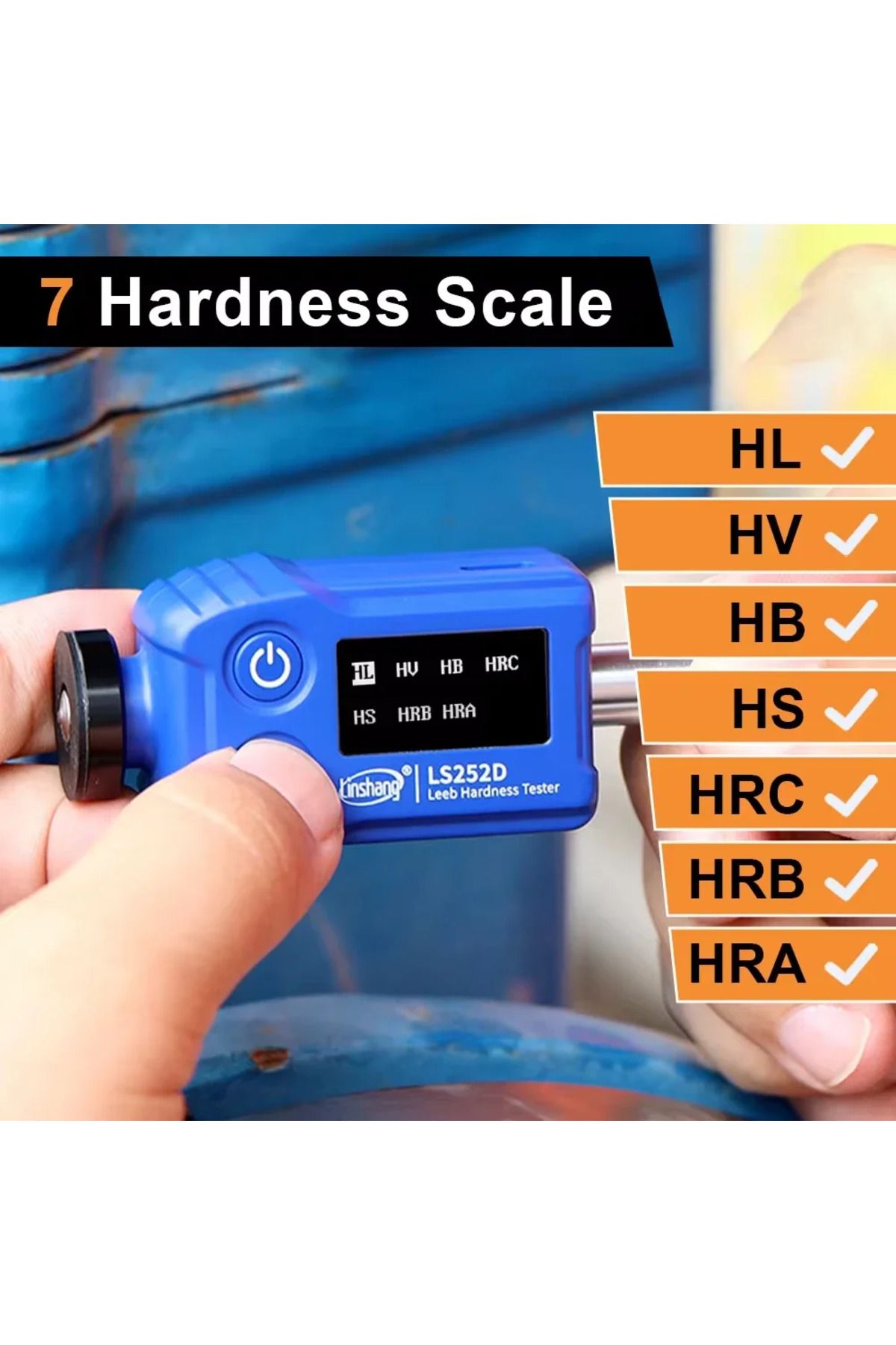 Choice-Leeb Hardness Tester 7-in-1 Professional Durometer LS252DC D Impact Device Pen-type Convert to HR... 5