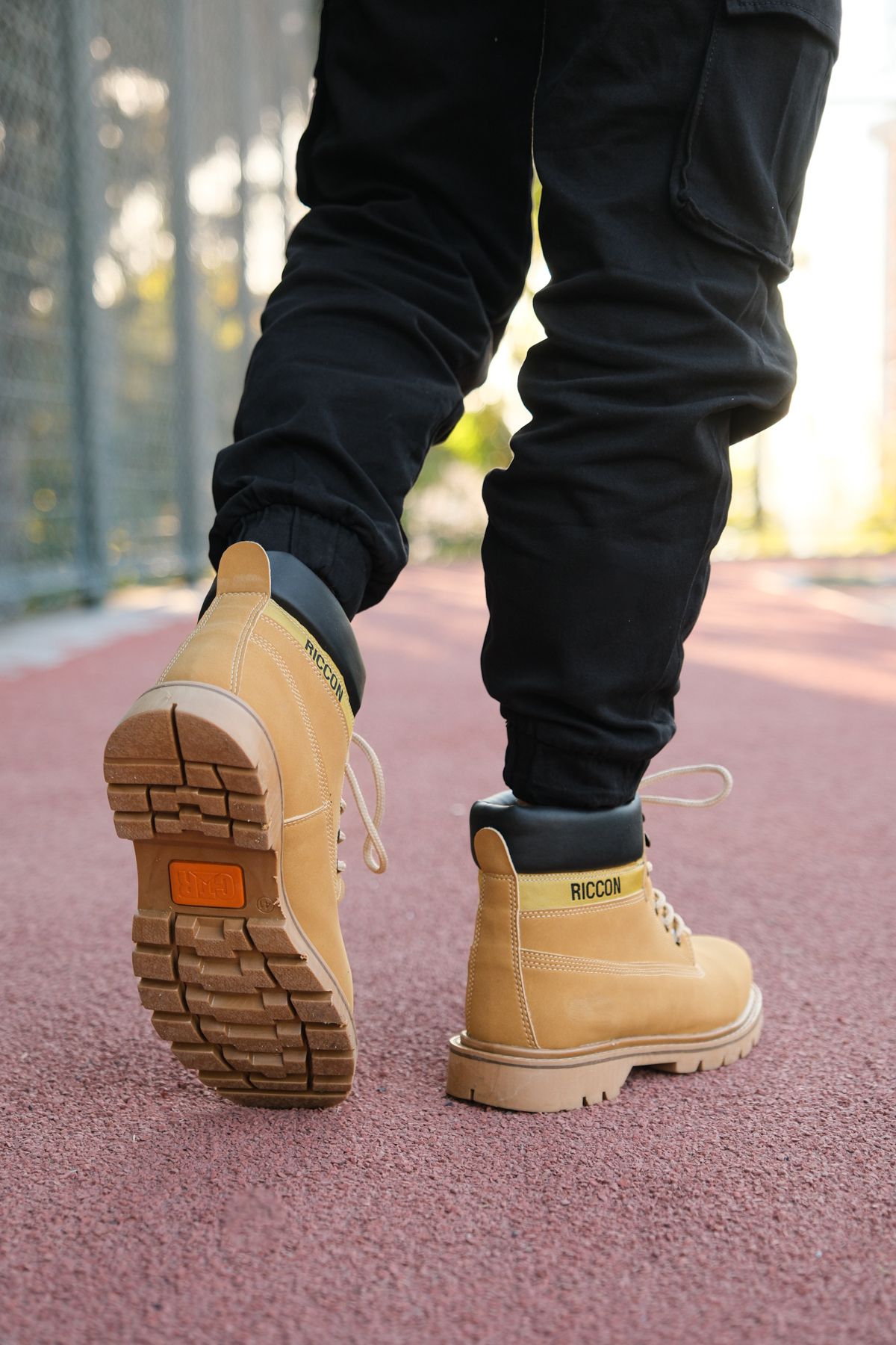 Riccon-Pánské boty Nubuck Camel0012923 4