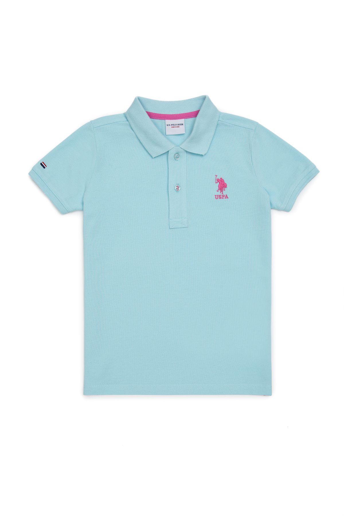 U.S. Polo Assn.-Boy's Light Blue Basic Polo Neck T-Shirt 50249283 -Vr007 1