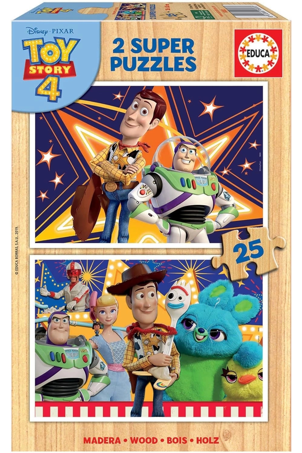 Genel Markalar Educa Puzzle 2X25 Oyuncak Hikayesi 4 18083 Ahşap Puzzle ...