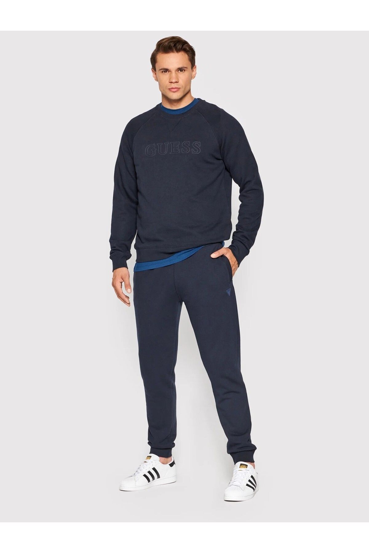 سویشرت آبی مردانه پیراهن فعال آلدوین اورجینال Guess