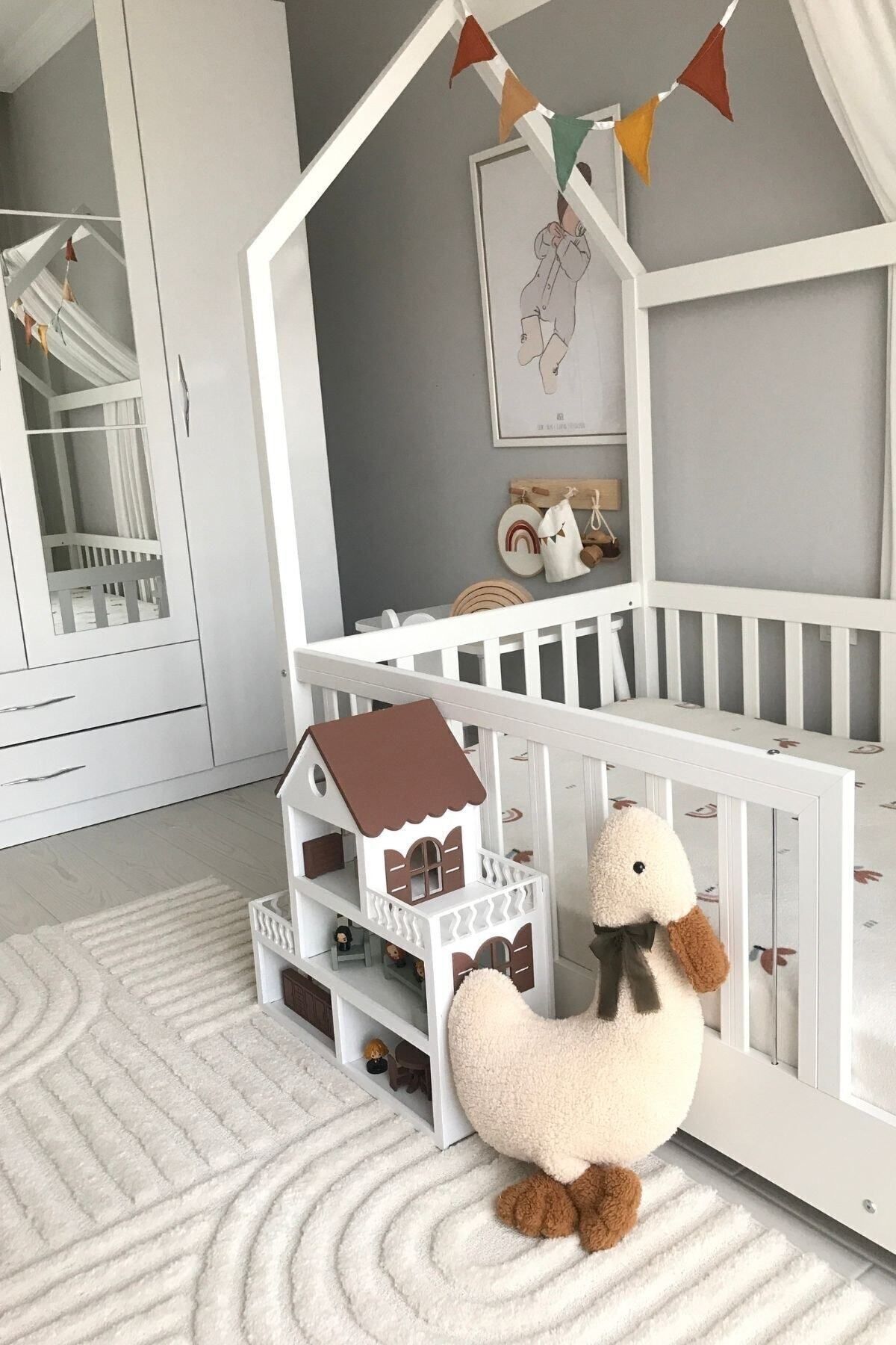 vivimade Çocuk Bebek Uyku Arkadaşı Lucky Ördek 50-55cm Büyük Yastık fotoğrafı 4 (önizleme)