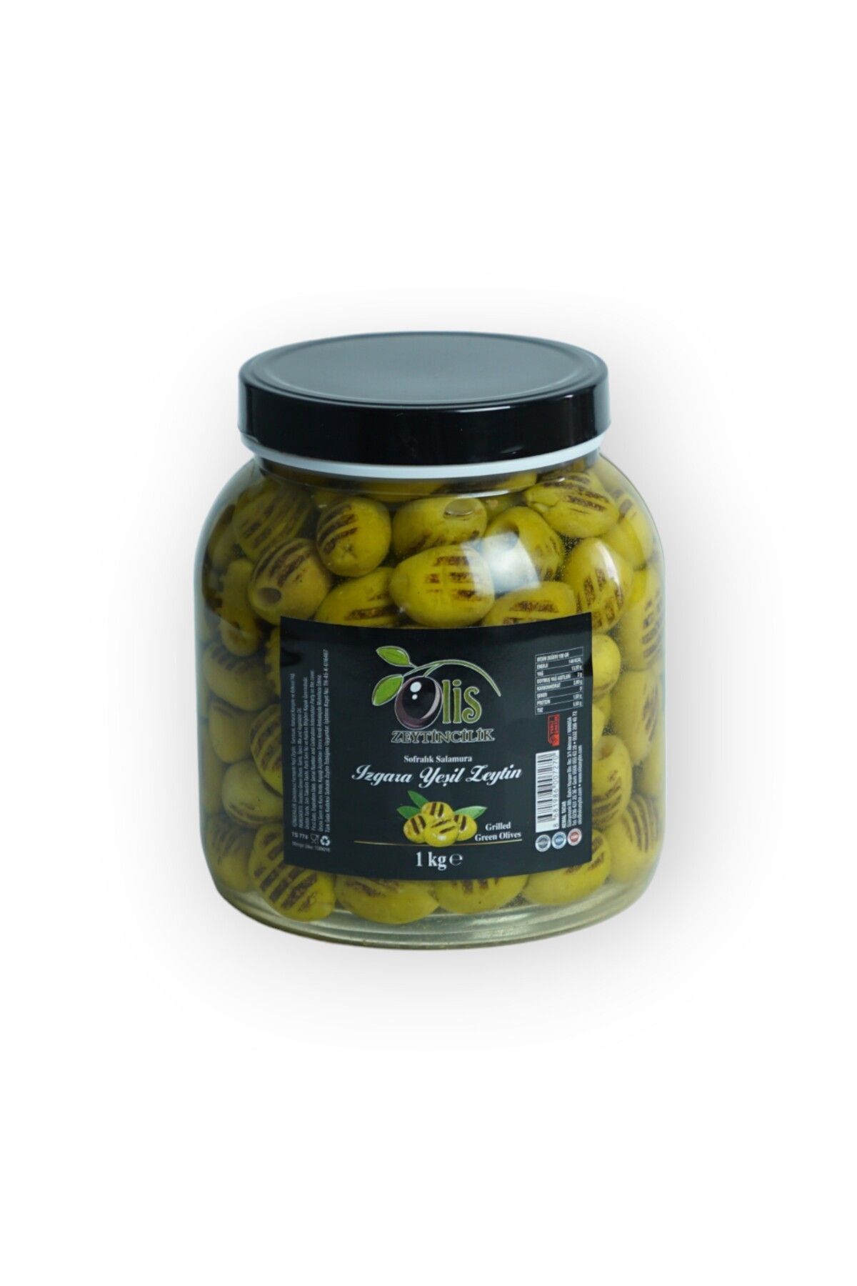 Olis Zeytinleri Izgara Yeşil Zeytin - 4 Xl. - (141-160 KALİBRE) - Süzme Ağırlık 1 Kg.