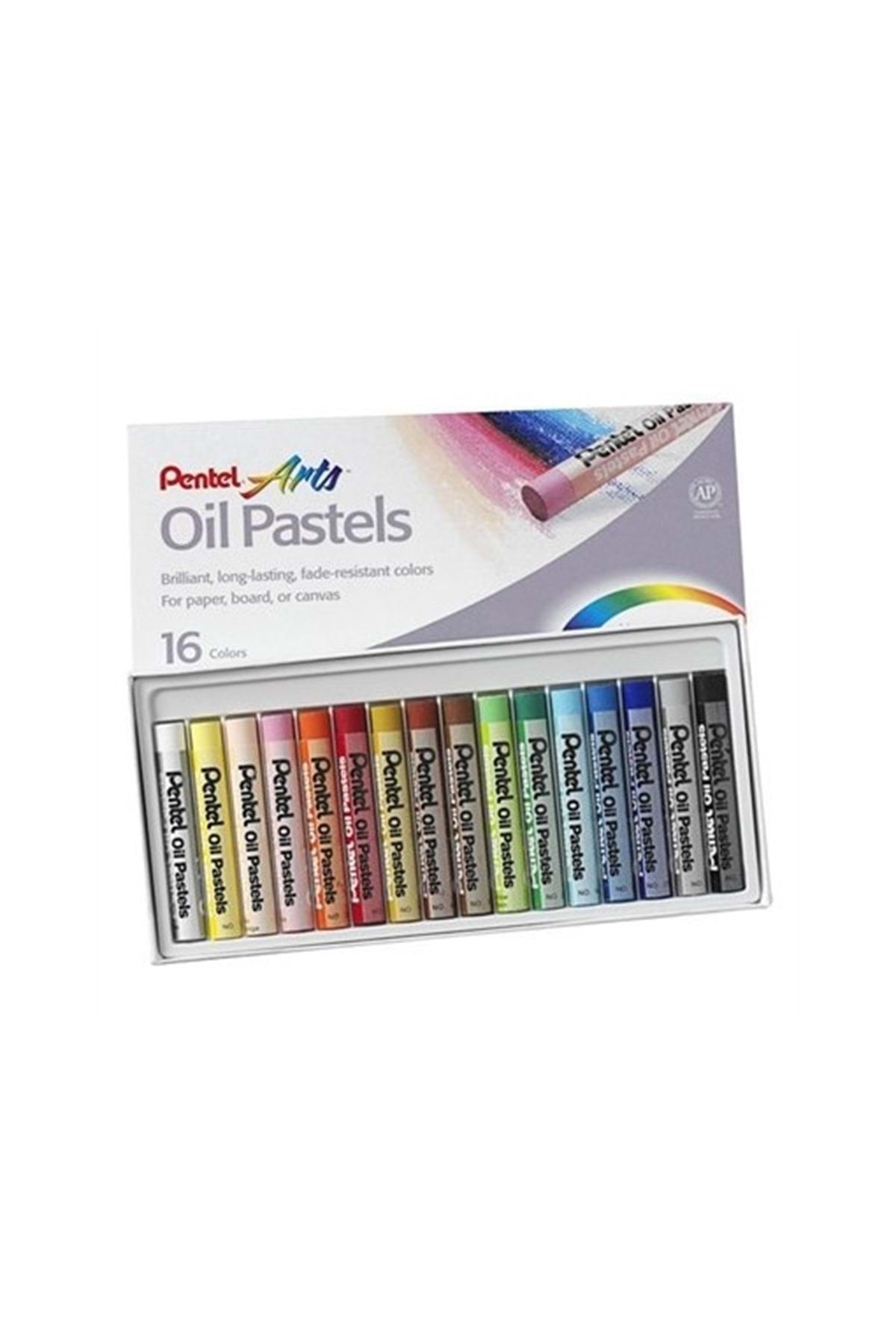 Pentel Yağlı Pastel 16 Renk