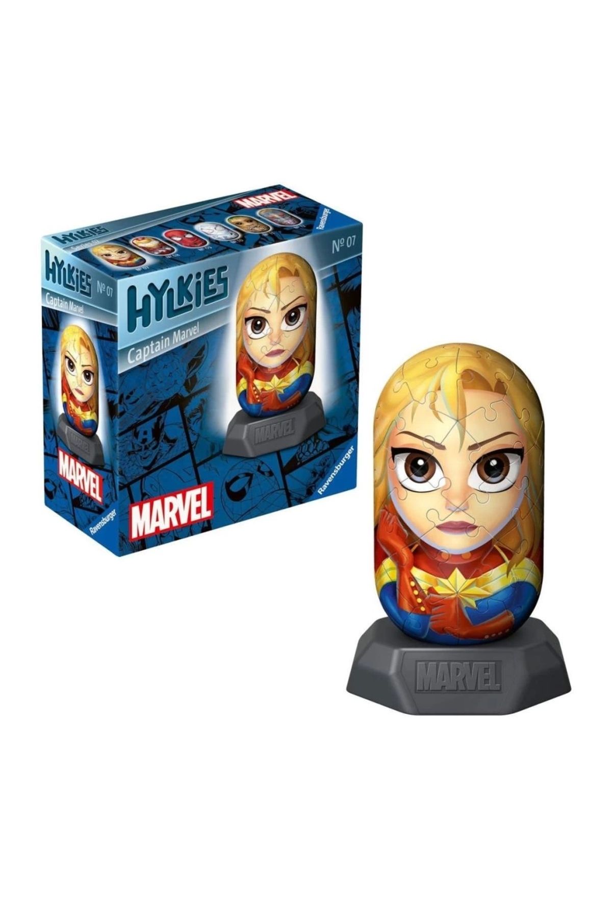 Finetoo Çocuk 011569 Hylkies Marvel - Captain Marvel 54 parça Puzzle - No:07 - Ravensburger