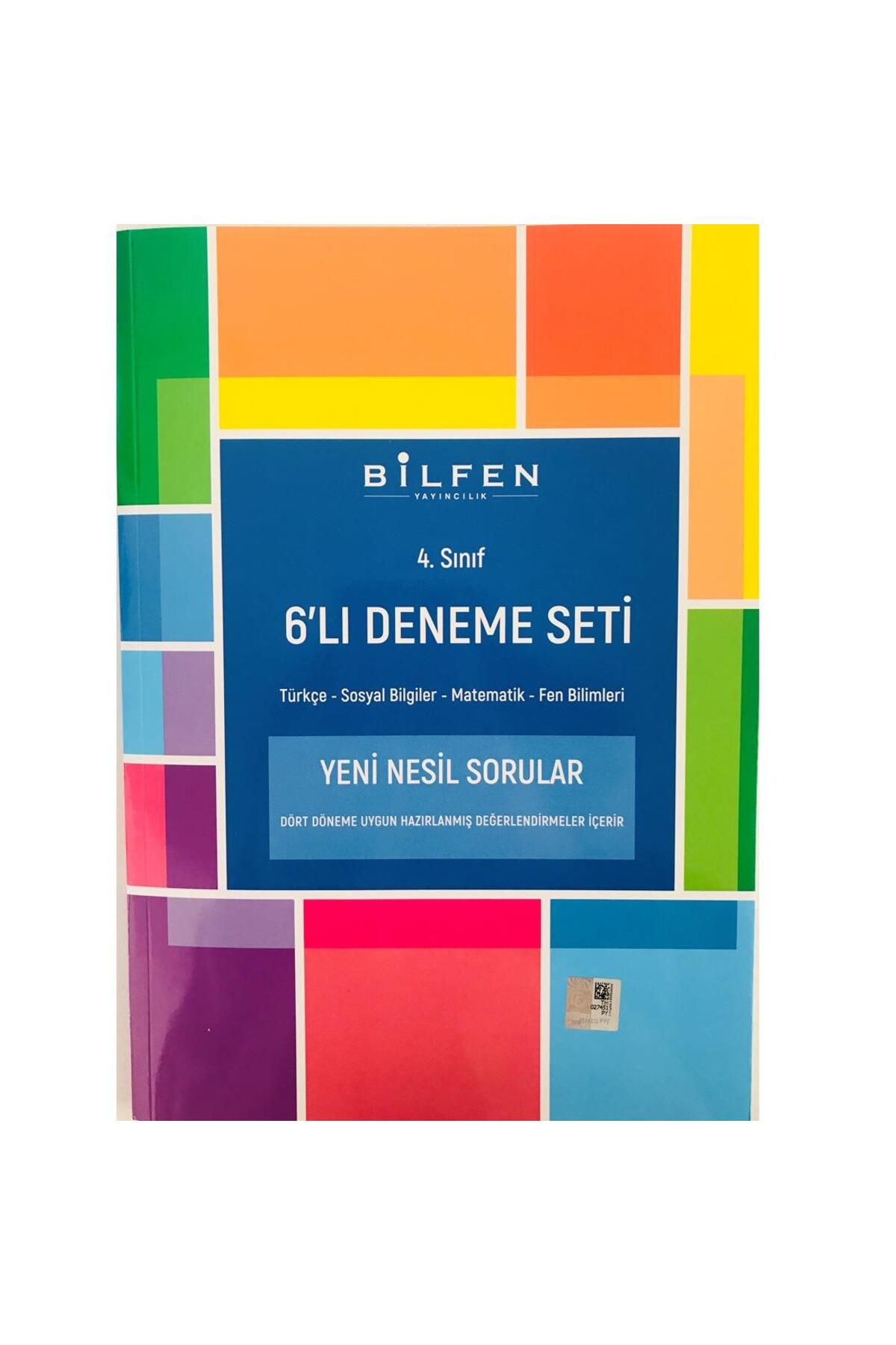 Bilfen Yayıncılık 4. Sınıf 6'lı Deneme Seti Sürpriz Hediye Hediye Yokturrrrr