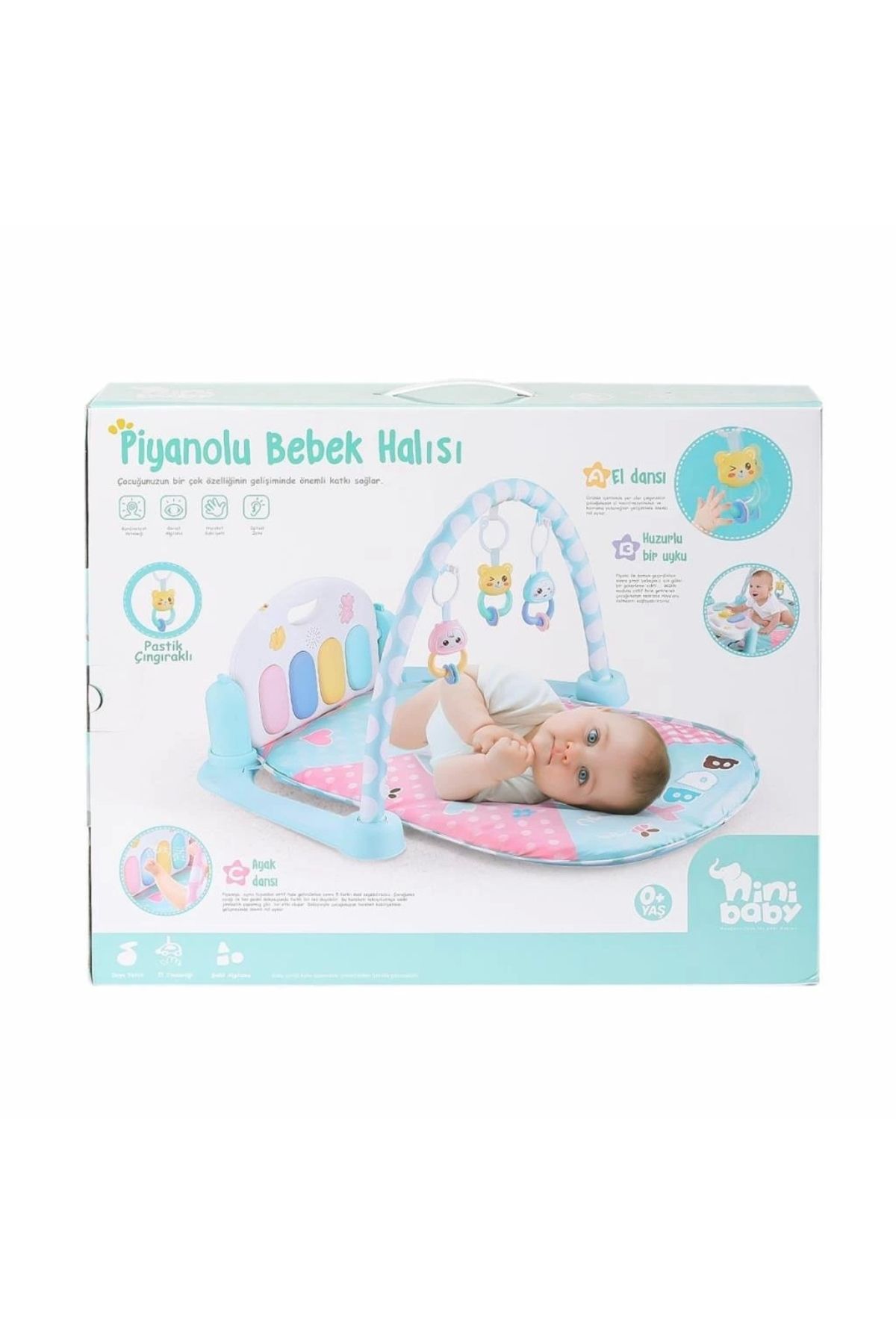 Basic Fun Çocuk ER-111 Pianolu Bebek Halısı -Erdem Oyuncak