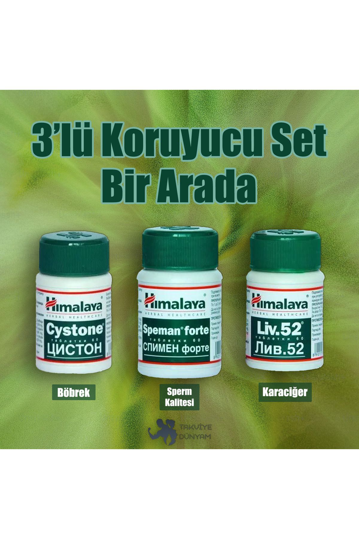 Himalaya Liv52 Cystone Speman Forte 3'lü Koruyucu Paketi