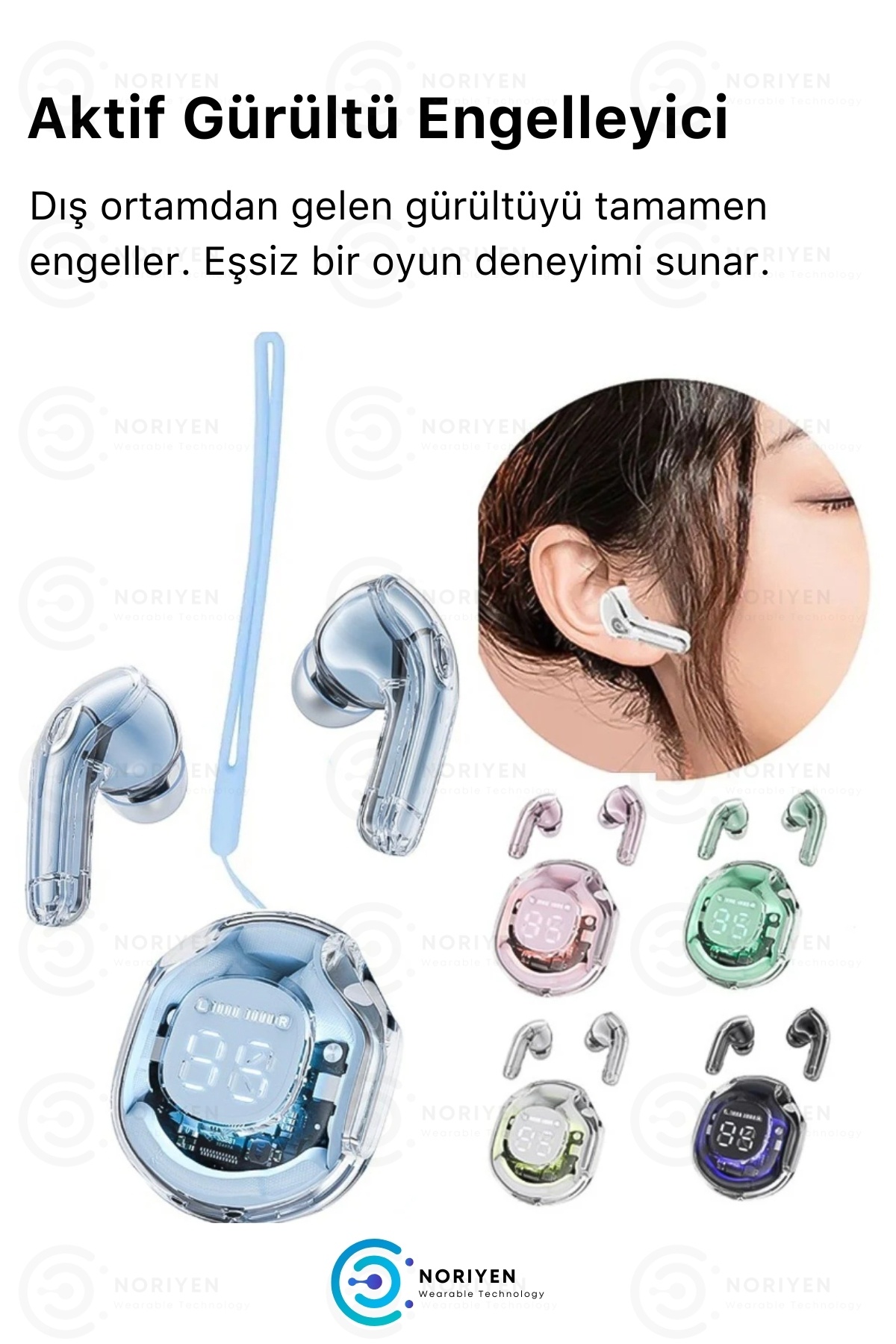 Yeni Nesil Ultrapods Pro 8D Stereo Ses Powerbanklı Ios Android Uyumlu Gaming Bluetooth 5.3 Kulaklık