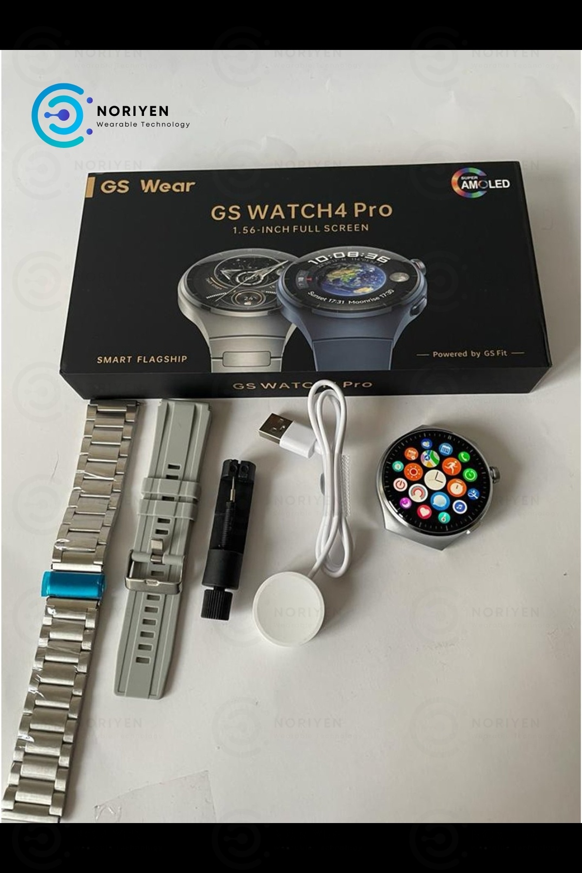 Yeni Nesil Super Amoled HD Ekran Gs Watch Pro 4 Spor Sağlık Sensörlü iOS Android Uyumlu Akıllı Saat