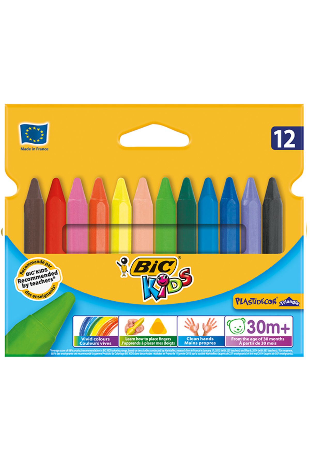 Bic Plastidecor Üçgen Pastel 12 Li