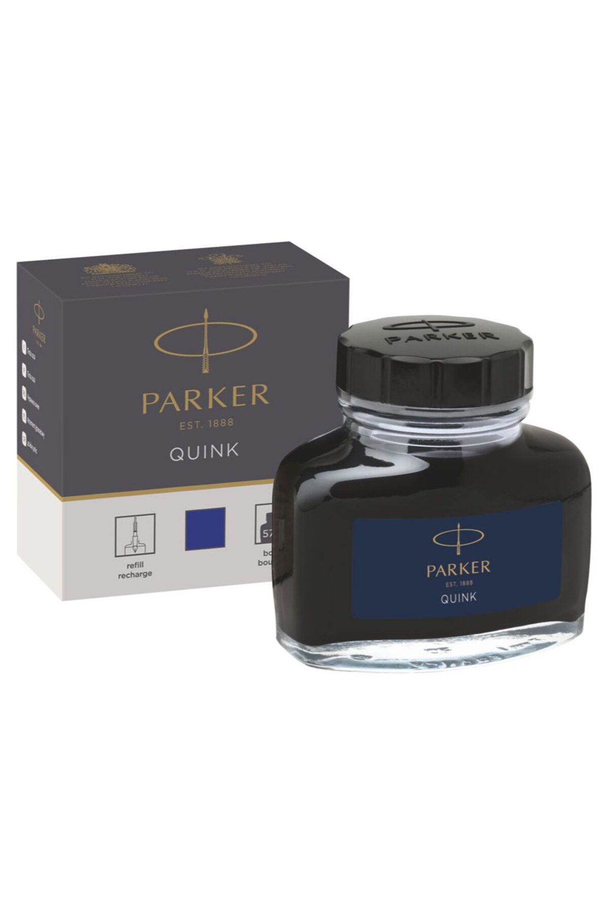 Parker Quink 57ml Dolma Kalem Şişe Mürekkebi Mavi