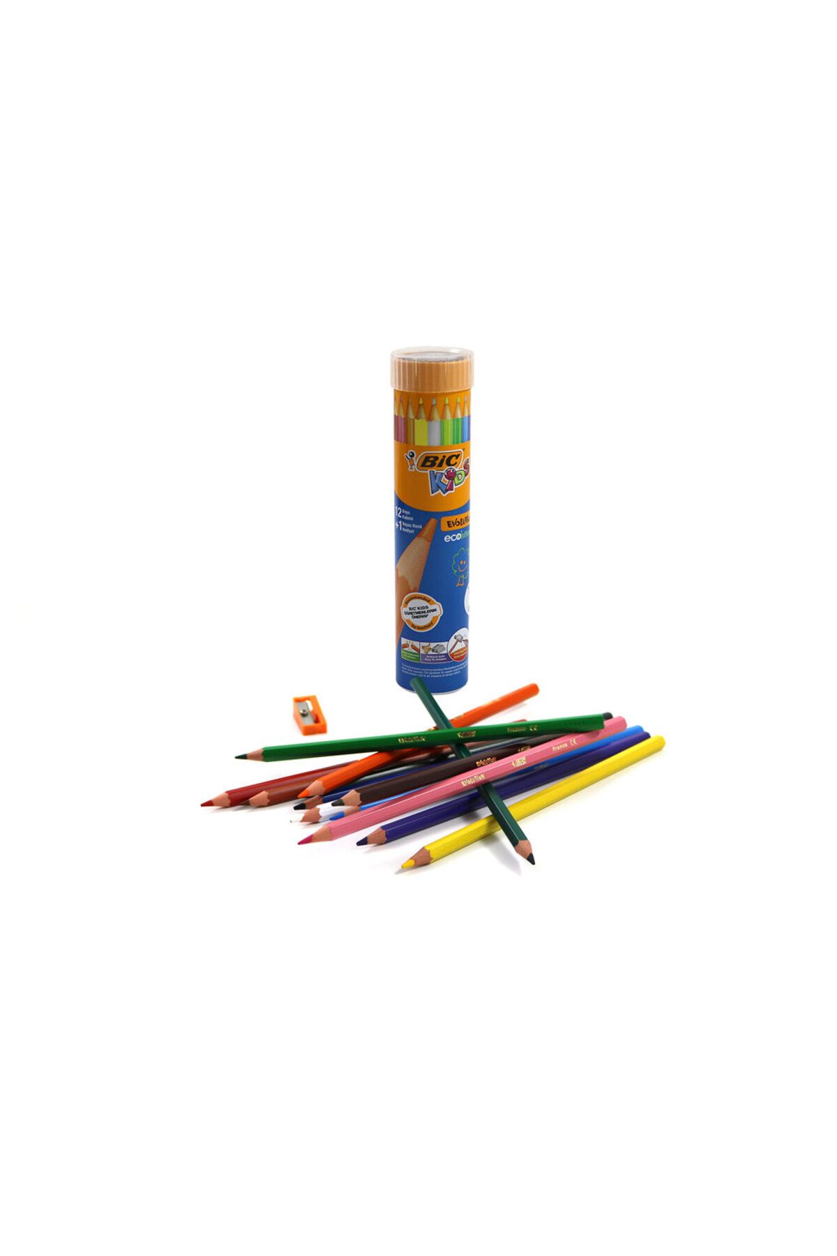 Bic Evolutıon Üçgen Jumbo Boya Kalemi 12 1 Metal Tüp 958192