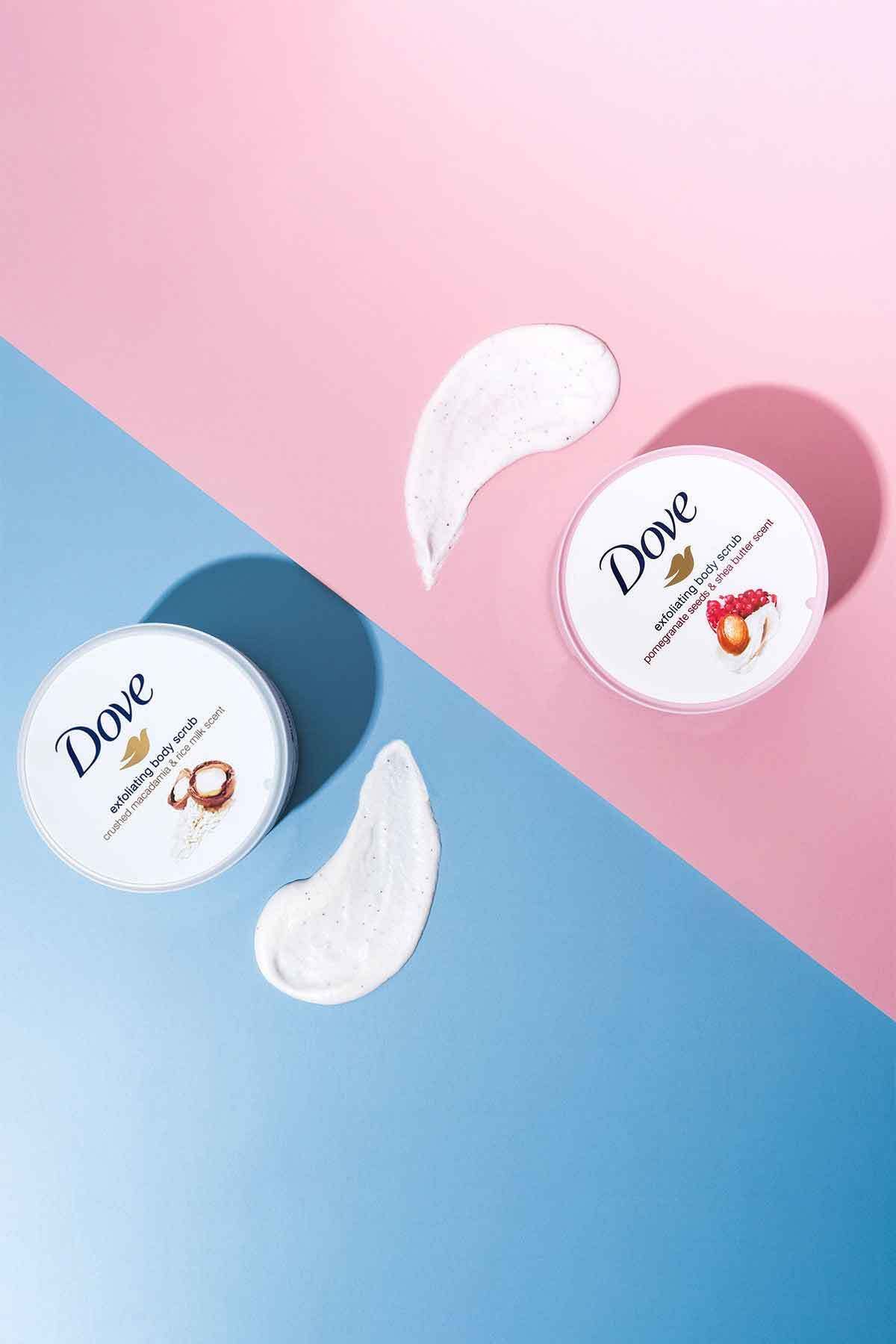 Dove Vücut Peelingi Nar Çekirdeği Ve Shea Yağı 225 ml Macademia Fındığı Ve Pirinç Sütü 225 ml