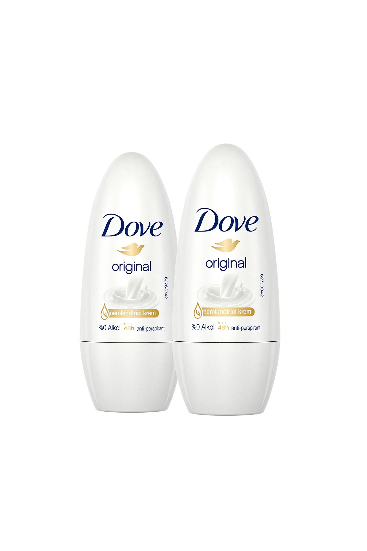 دئودورانت و رول آن زنانه روی اصلی 1 4 کرم مرطوب کننده 50ML X2 قطعات Dove