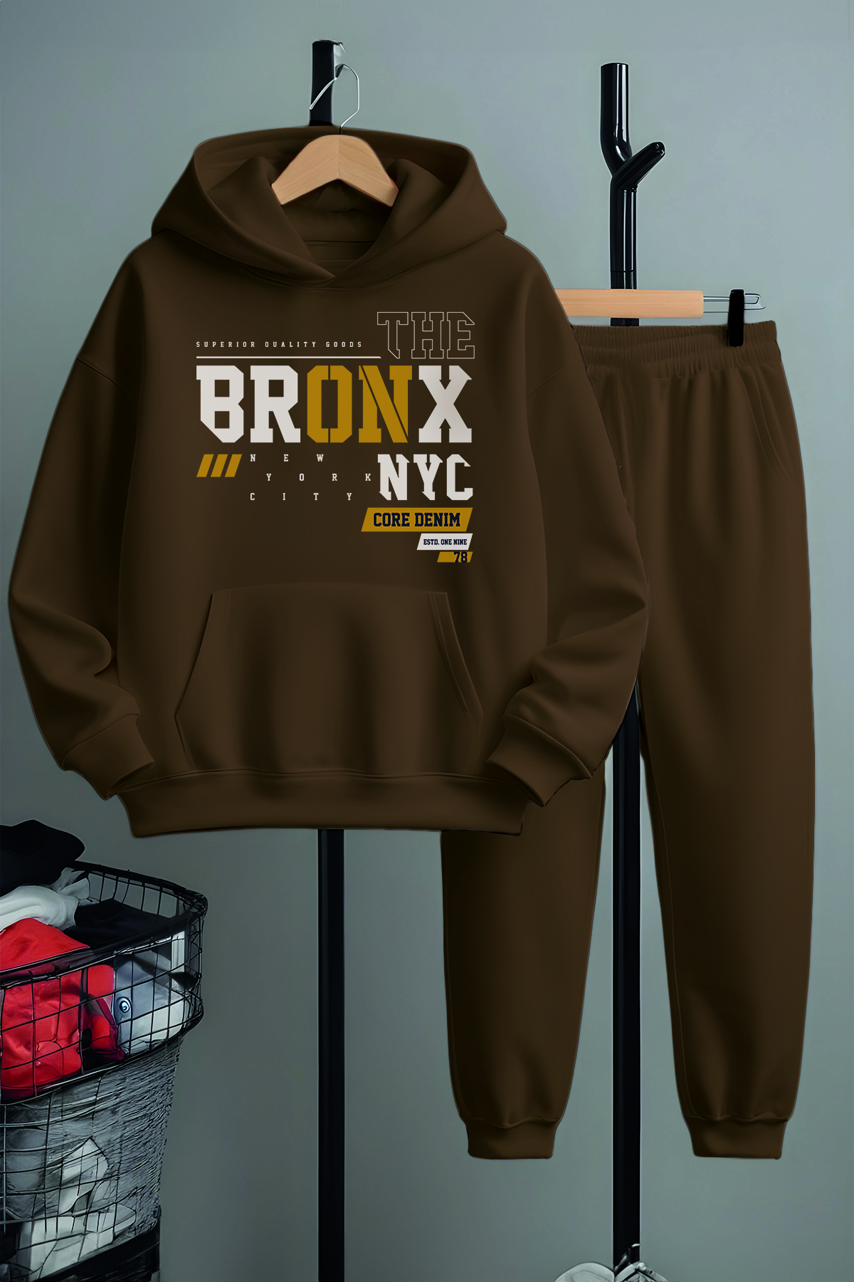 Myada MYADA طقم بدلة رياضية مطبوعة من The Bronx NYC 22500- ترينديول
