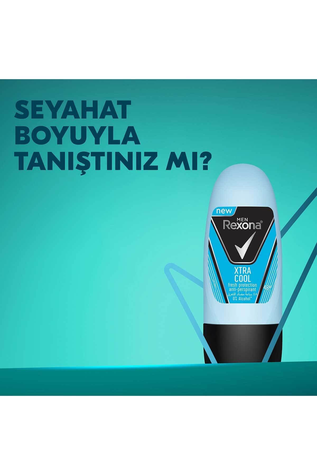 دئودورانت اسپری و رول اون مردانه ایکسترا کول 150 میلی‌لیتر و 20 میلی‌لیتر  Rexona