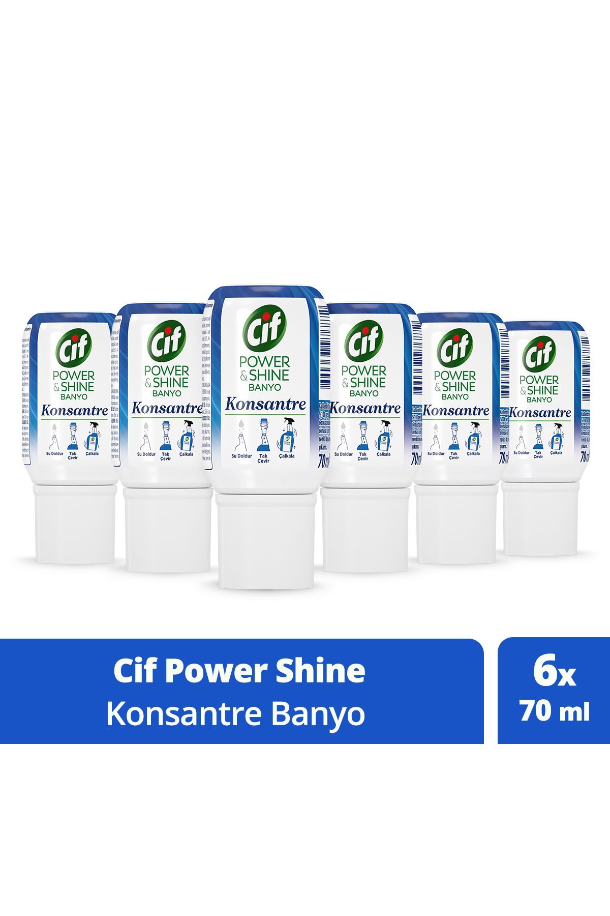 Cif Power And Shine Konsantre Kapsül Banyo Temizleyici 10kat Konsantre Kireç Ve Sabun Leklelerini Sö