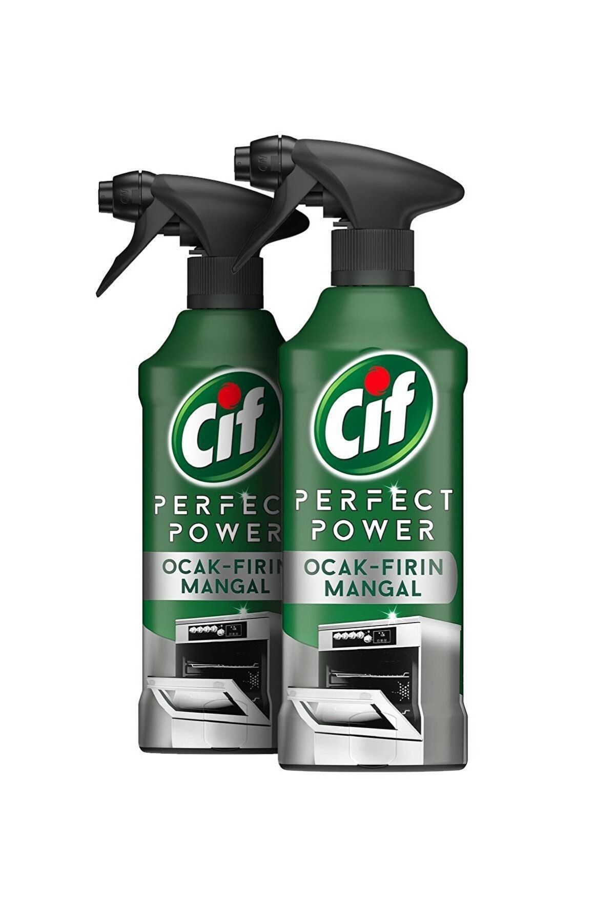 Cif Perfect Power Fırın Ocak Mangal Için Sprey Temizleyici En Zor Yağları %100 Çözer 435 ml 2adet