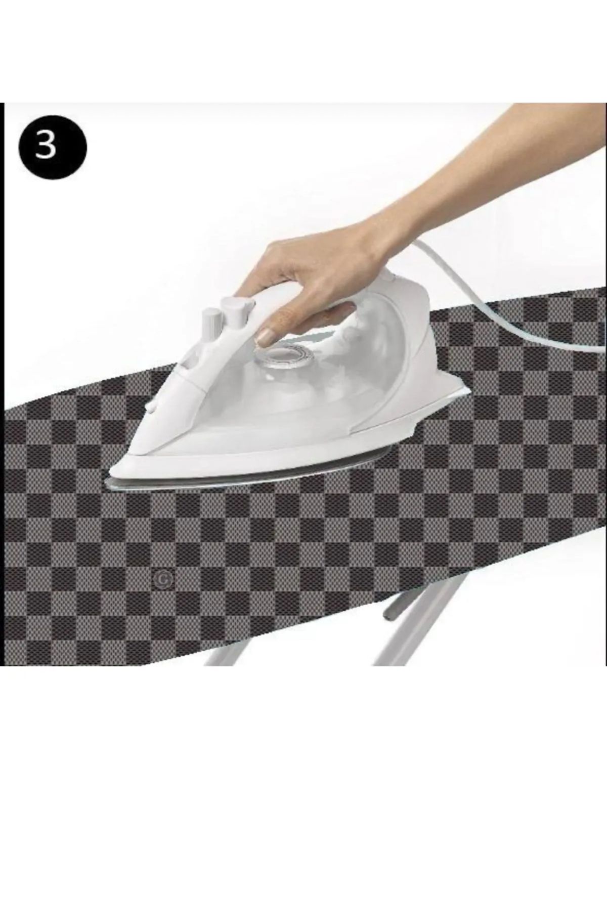 GERCELLA-Lord Ki̇ng Xsmall (120X45Cm) Gray Ironing Board Cover Cloth Cover Ironing Board Cover 2