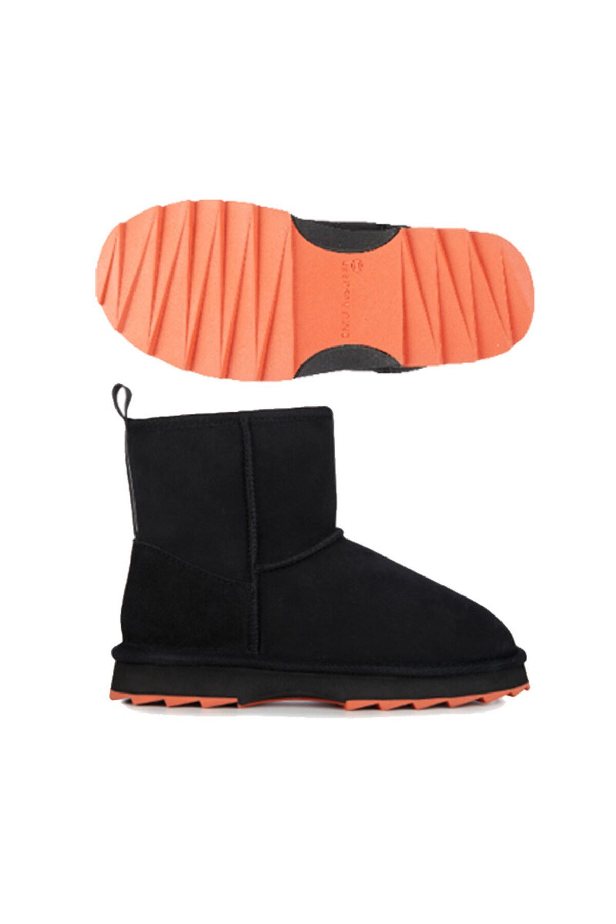 EMU Australia-Schwarze Damenstiefel SHARKY MINI aus Leder 3