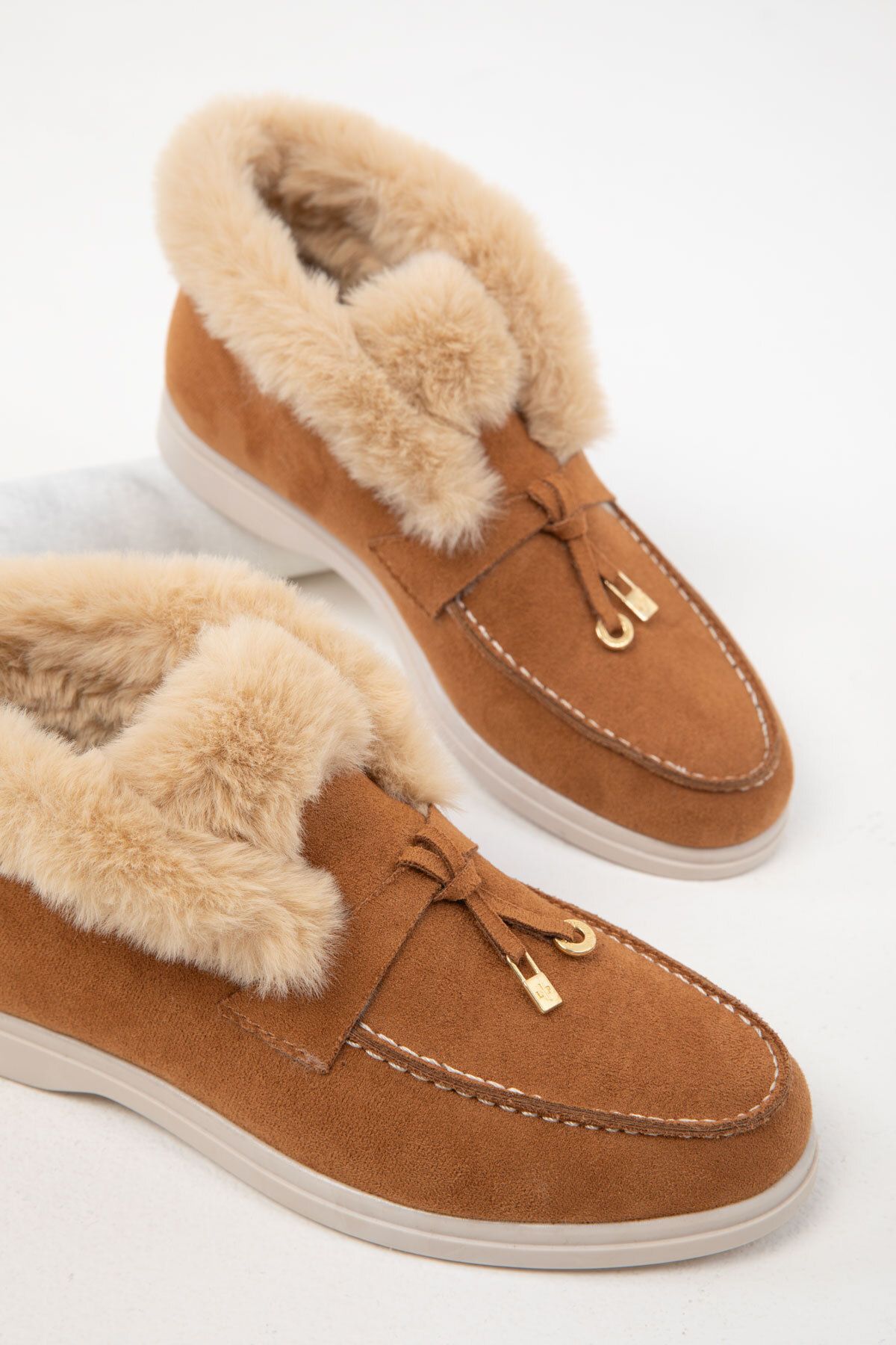 SOHO-Tan Suede Dámské boty - 19966 Model Bootie 4