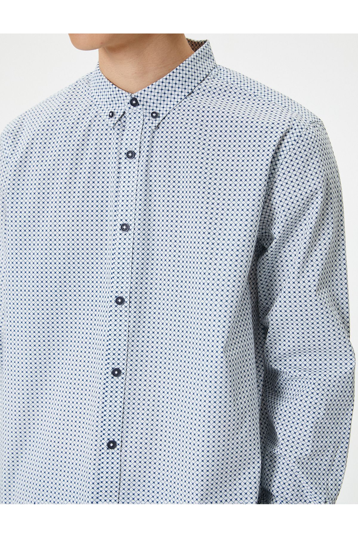 Koton-Long Sleeve Classic Collar Basic Shirt 5