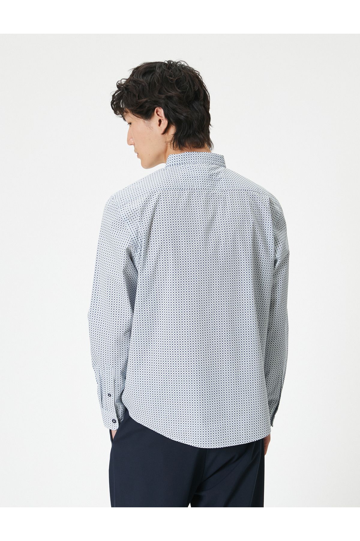 Koton-Long Sleeve Classic Collar Basic Shirt 4