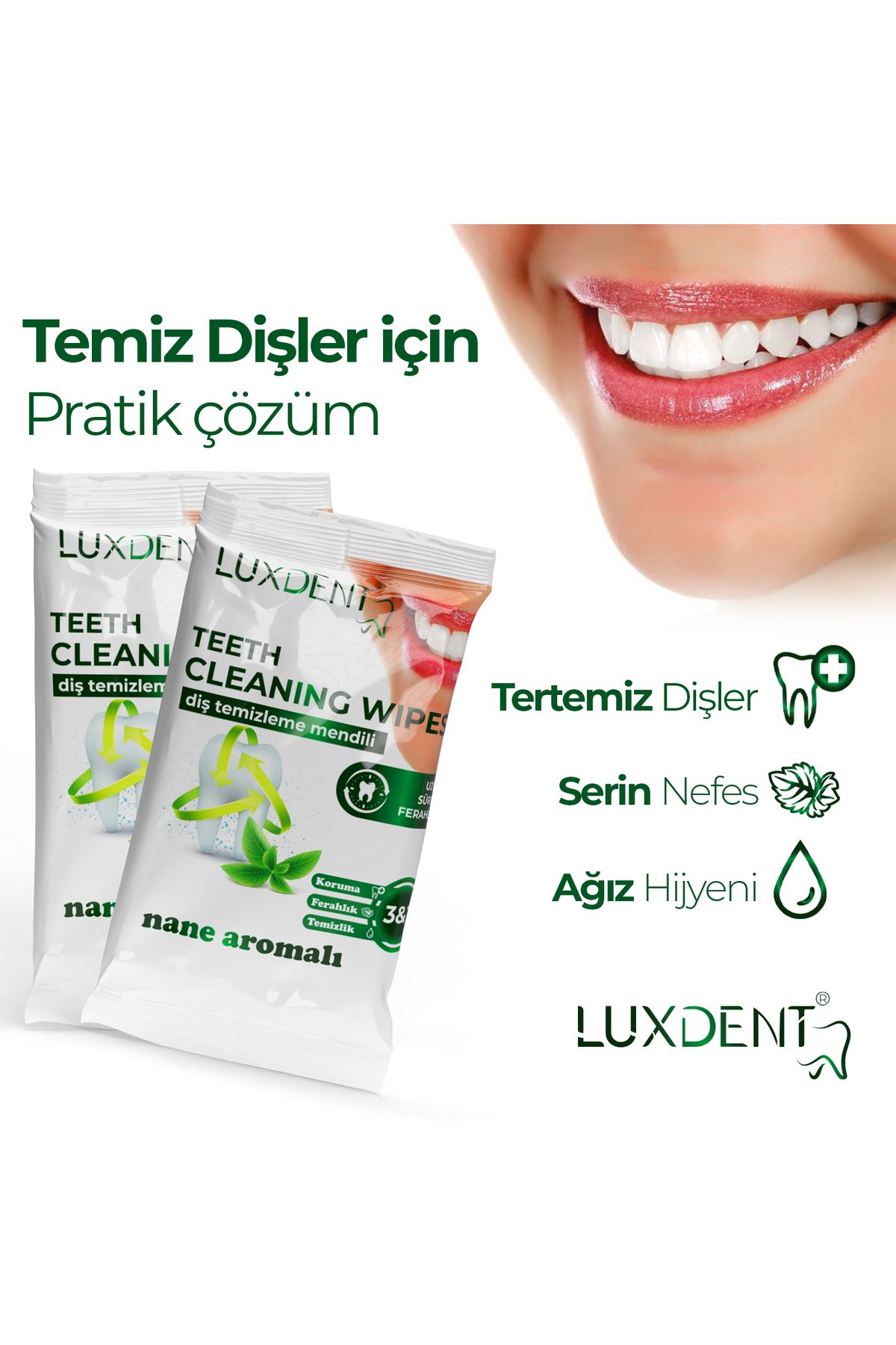 محصولات سفیدکننده دندان بازنمایی نعناع سریع تمیز کننده و کردن سفید 3 جعبه 36 قطعه Luxdent