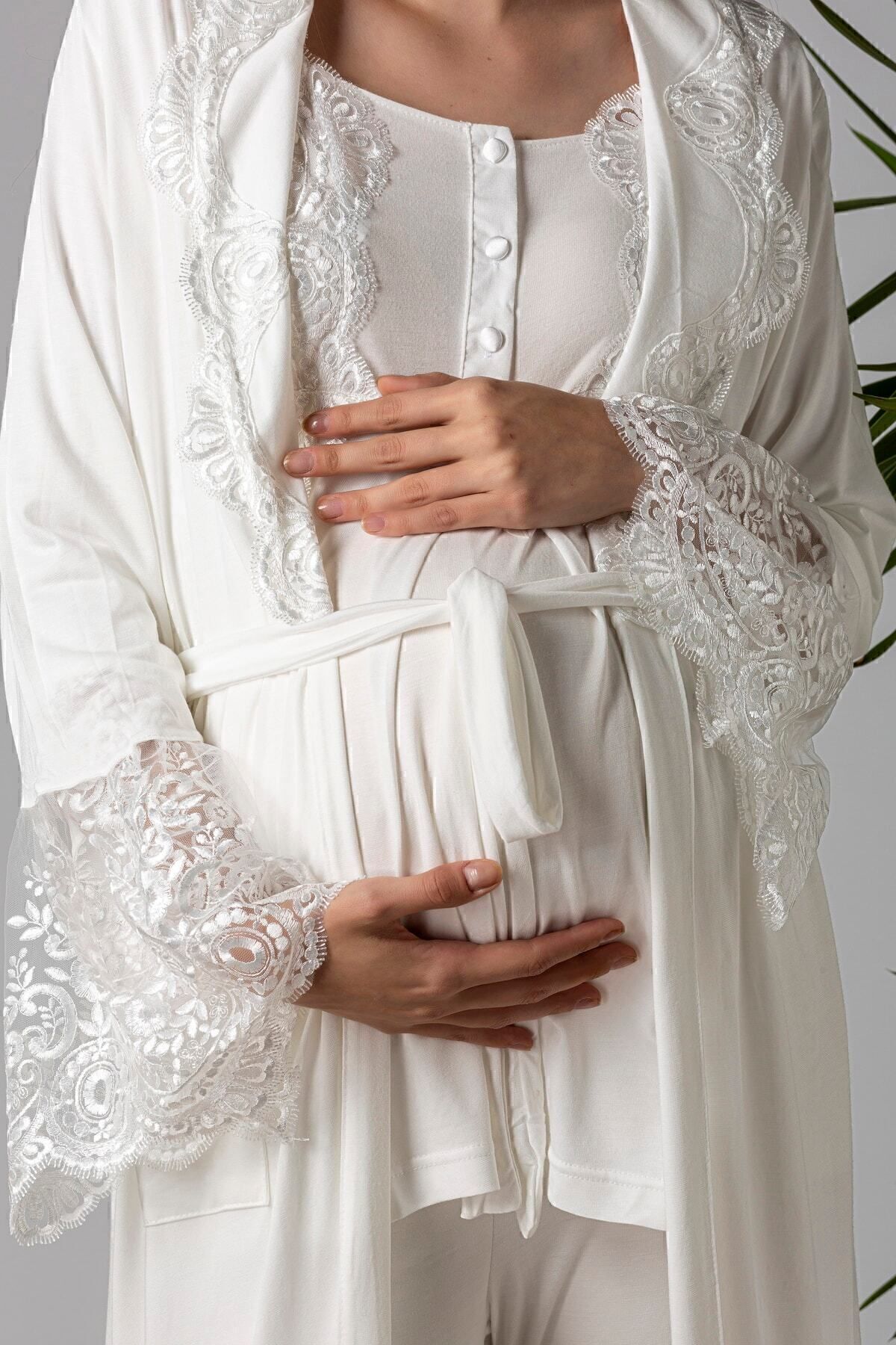 Mecit Pijama-Şehzade Model Pajama Set and Dressing Gown 4