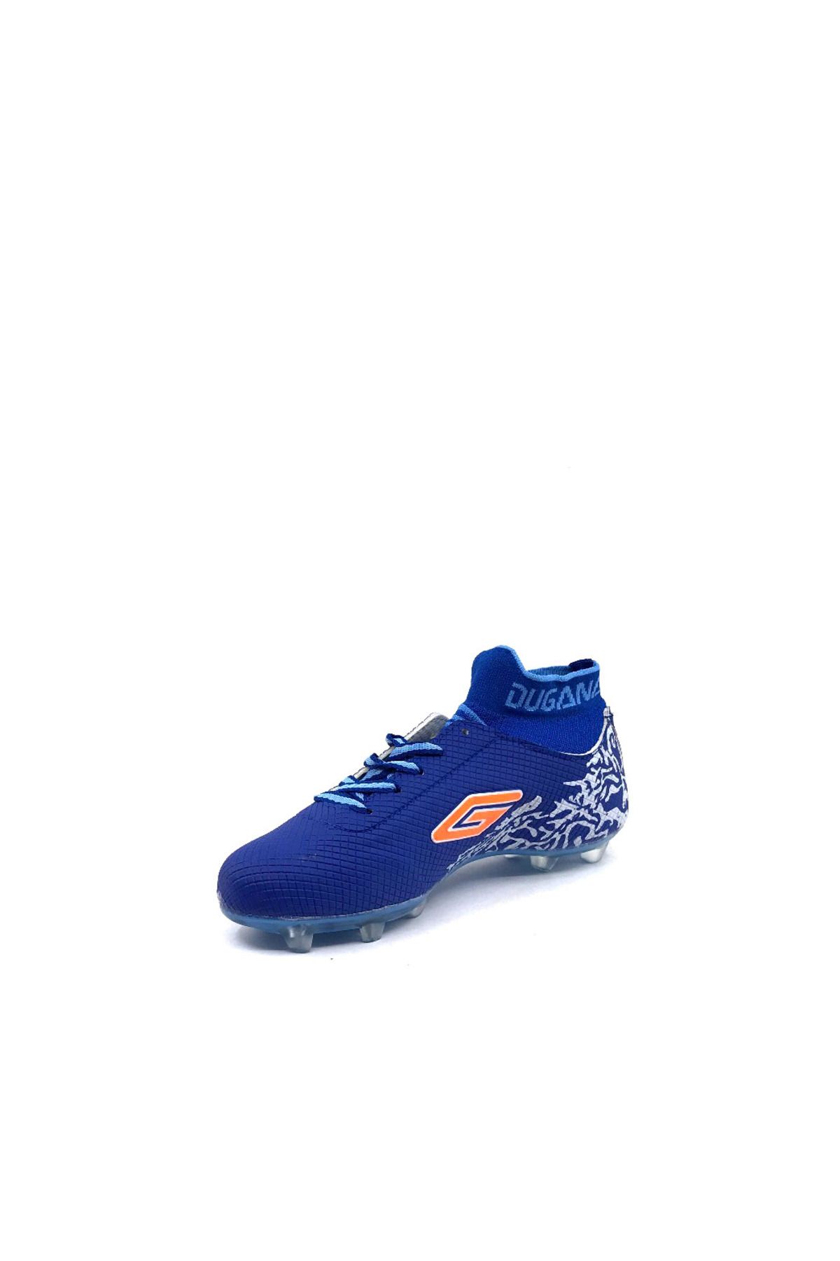 Dugana-2404 Blue Boy Socks Football Cleats Shoes 3